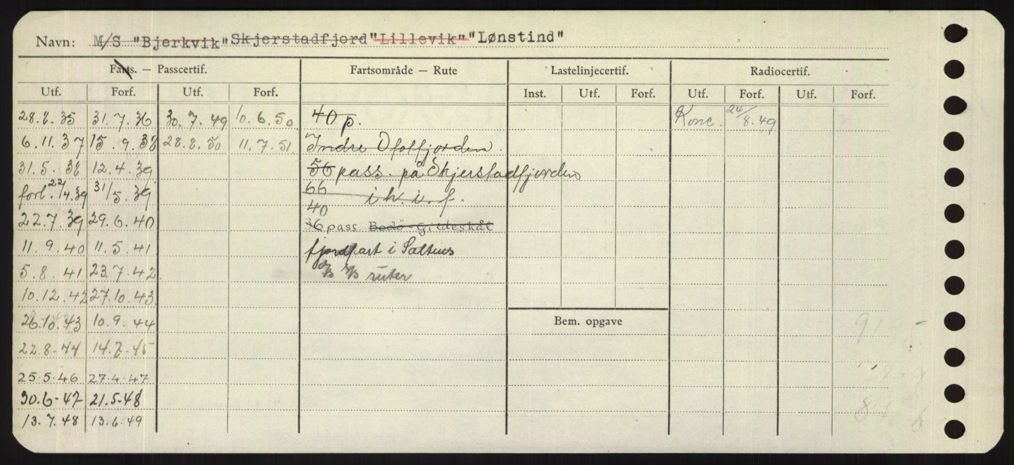 Sjøfartsdirektoratet med forløpere, Skipsmålingen, RA/S-1627/H/Hd/L0023: Fartøy, Lia-Løv, s. 552