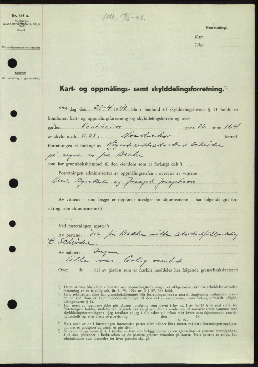 Ringerike sorenskriveri, SAKO/A-105/G/Ga/Gab/L0088: Pantebok nr. A-19, 1948-1948, Dagboknr: 1080/1948
