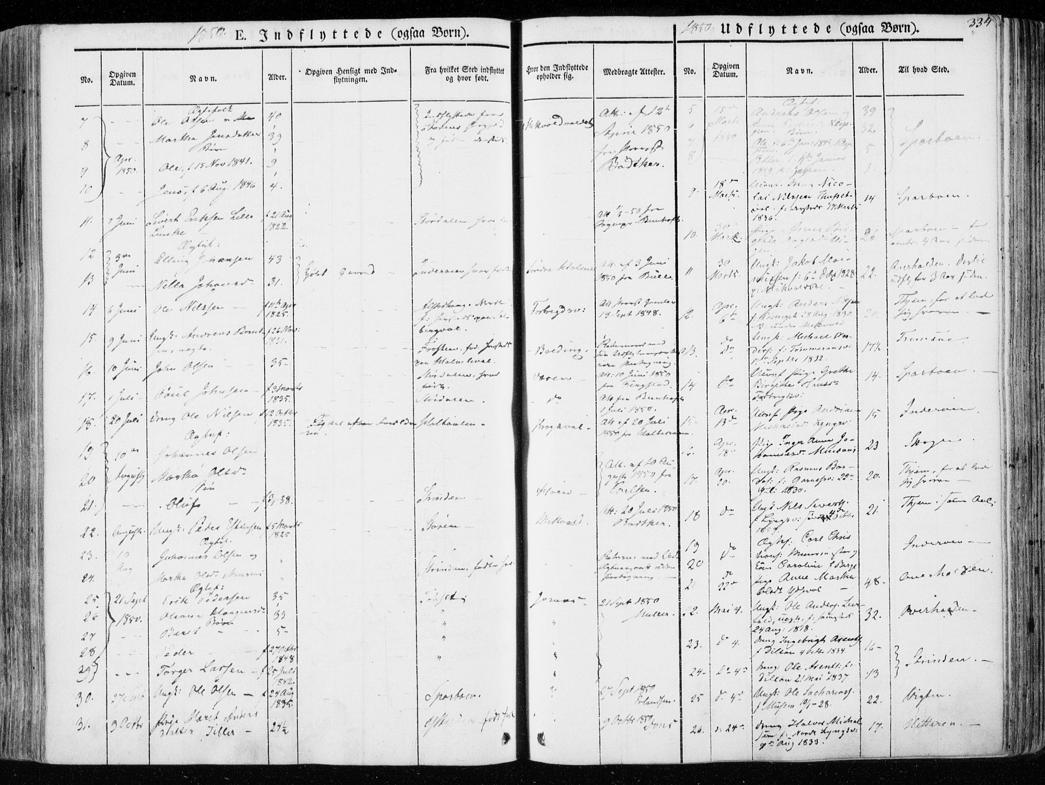 Ministerialprotokoller, klokkerbøker og fødselsregistre - Nord-Trøndelag, SAT/A-1458/723/L0239: Ministerialbok nr. 723A08, 1841-1851, s. 334