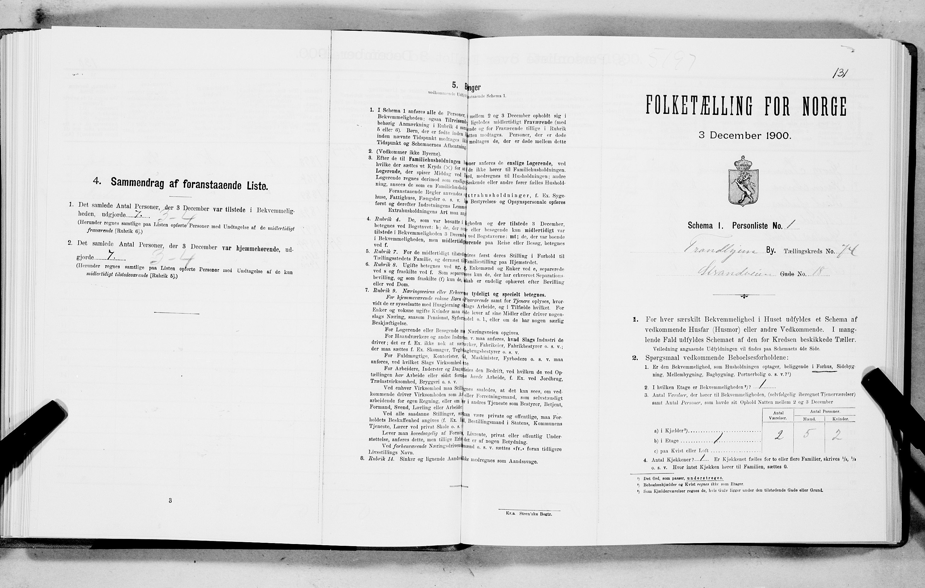 SAT, Folketelling 1900 for 1601 Trondheim kjøpstad, 1900, s. 14560