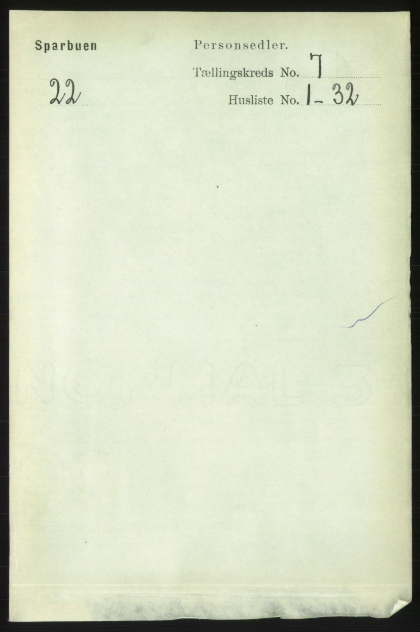 RA, Folketelling 1891 for 1731 Sparbu herred, 1891, s. 2404