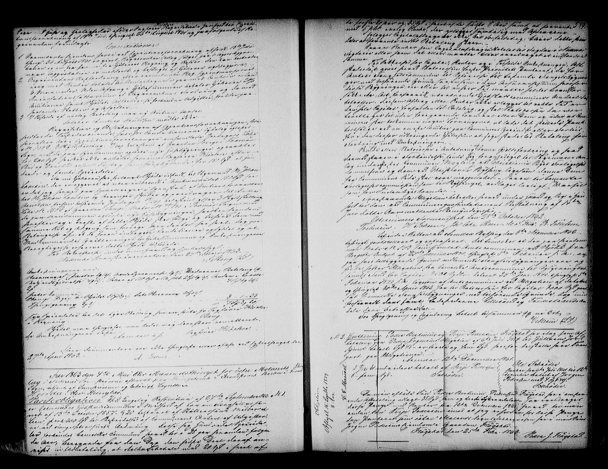 Nedenes sorenskriveri, SAK/1221-0006/G/Gb/Gba/L0005: Pantebok nr. 4b, 1862-1866, s. 589