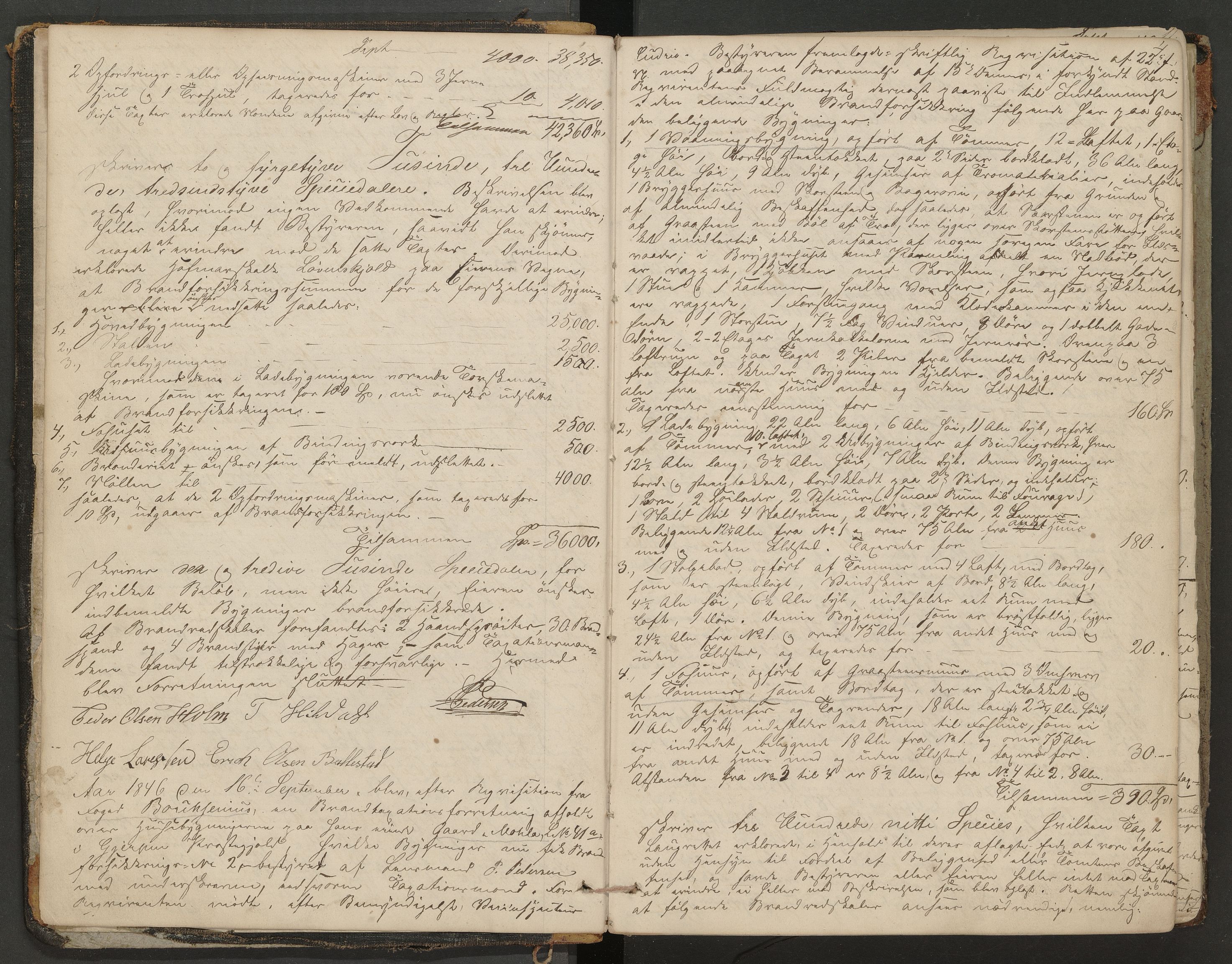 Gjerpen og Siljan lensmannskontor, AV/SAKO-A-555/Y/Ye/Yea/L0001: Branntakstprotokoll, 1846-1856