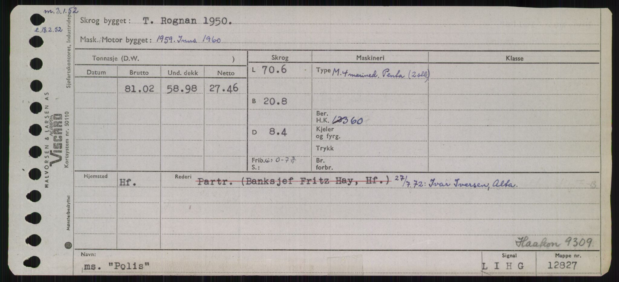 Sjøfartsdirektoratet med forløpere, Skipsmålingen, RA/S-1627/H/Ha/L0004/0002: Fartøy, Mas-R / Fartøy, Odin-R, s. 379