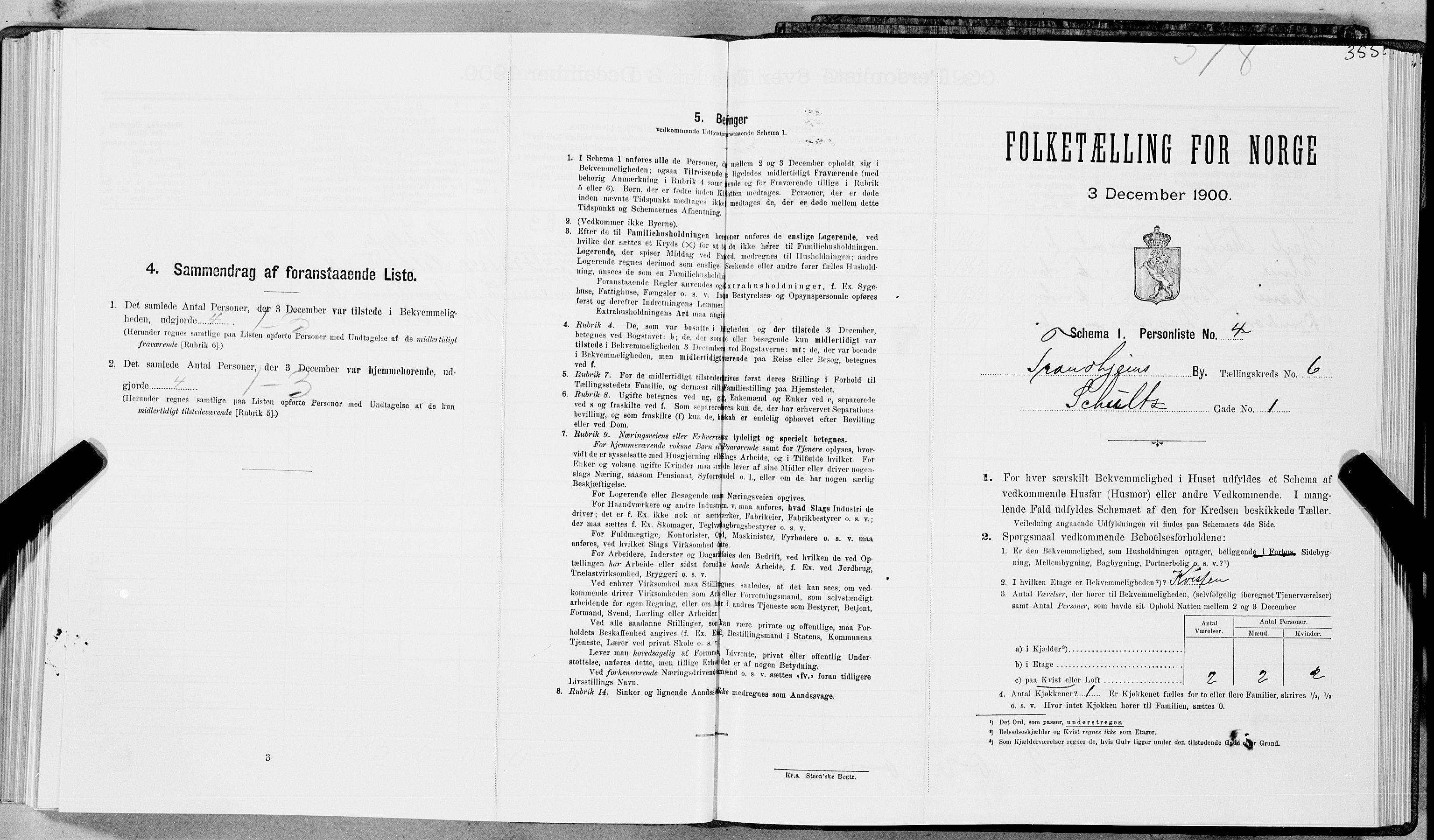 SAT, Folketelling 1900 for 1601 Trondheim kjøpstad, 1900, s. 935