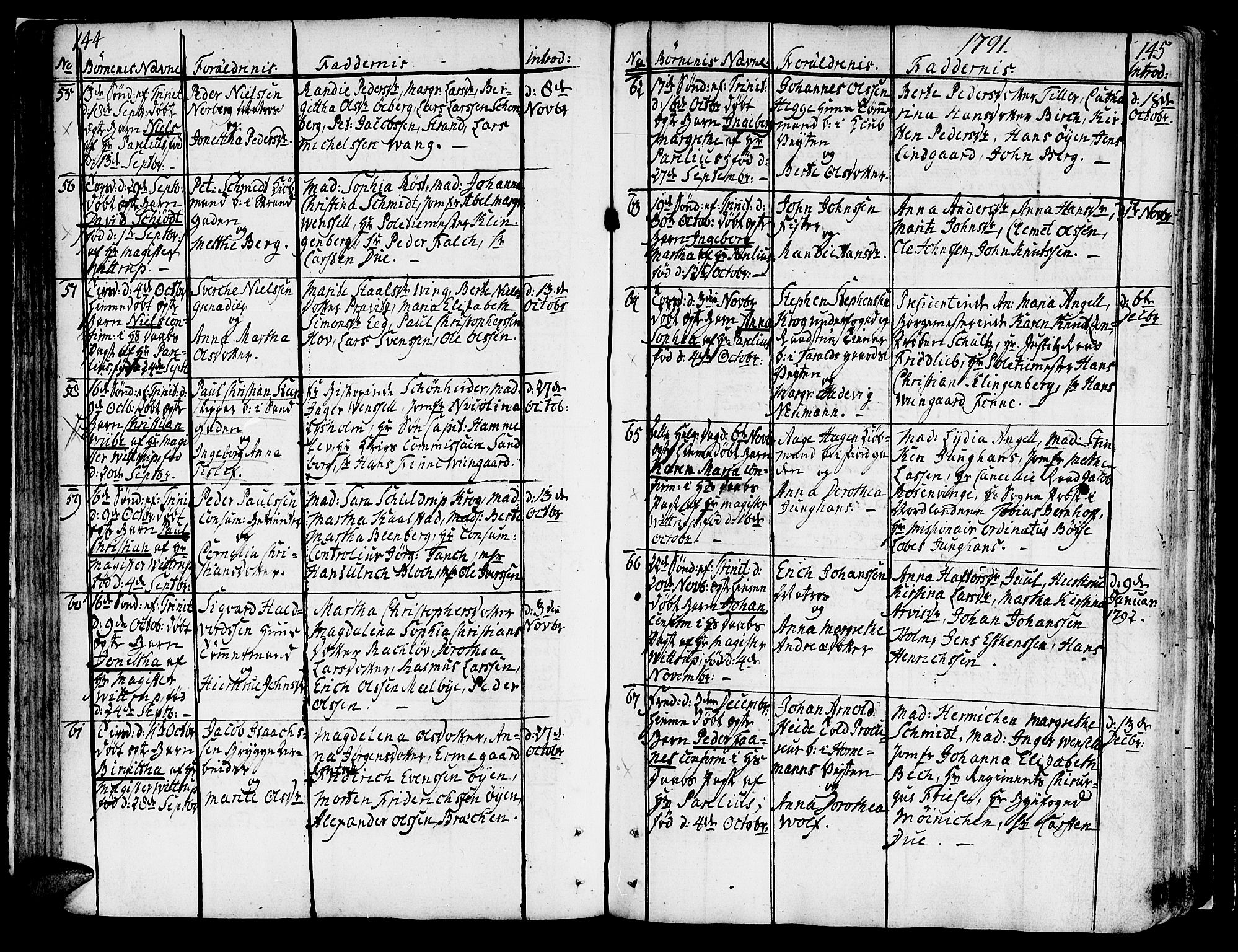 Ministerialprotokoller, klokkerbøker og fødselsregistre - Sør-Trøndelag, SAT/A-1456/602/L0104: Ministerialbok nr. 602A02, 1774-1814, s. 144-145