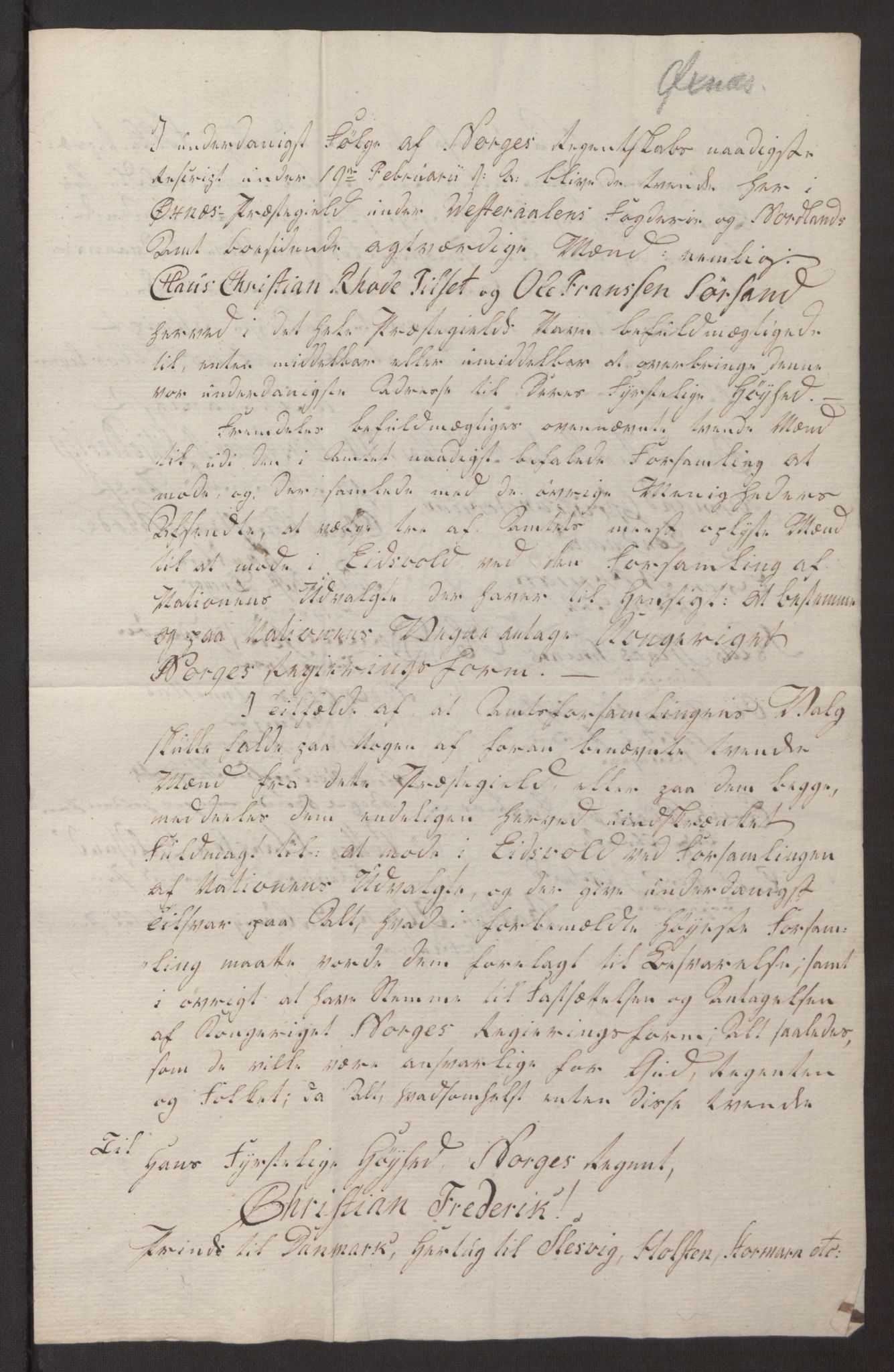 Fylkesmannen i Nordland, AV/SAT-A-0499/1.1/Ø/Øz/L0002/0003: Diverse / Adresser til Christian Frederik, 1814, s. 52