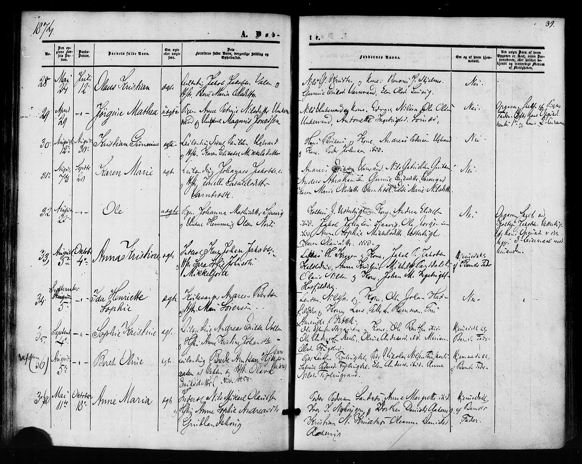 Ministerialprotokoller, klokkerbøker og fødselsregistre - Nordland, AV/SAT-A-1459/823/L0324: Ministerialbok nr. 823A01, 1860-1878, s. 39