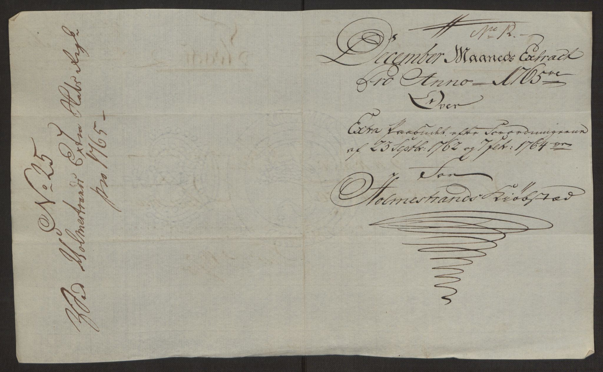 Rentekammeret inntil 1814, Reviderte regnskaper, Byregnskaper, AV/RA-EA-4066/R/Rh/L0163/0001: [H4] Kontribusjonsregnskap / Ekstraskatt, Holmestrand, 1762-1772, s. 247