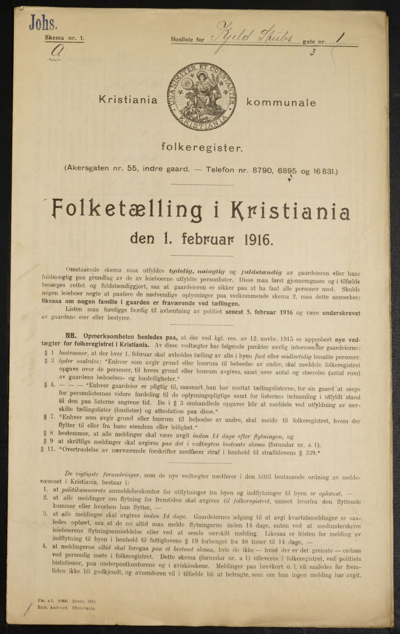OBA, Kommunal folketelling 1.2.1916 for Kristiania, 1916, s. 52589