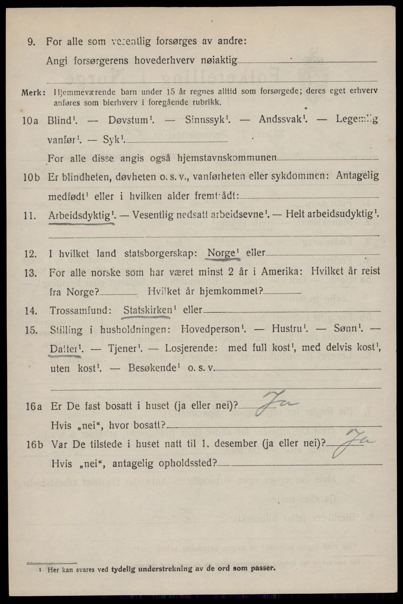 SAKO, Folketelling 1920 for 0829 Kviteseid herred, 1920, s. 1642
