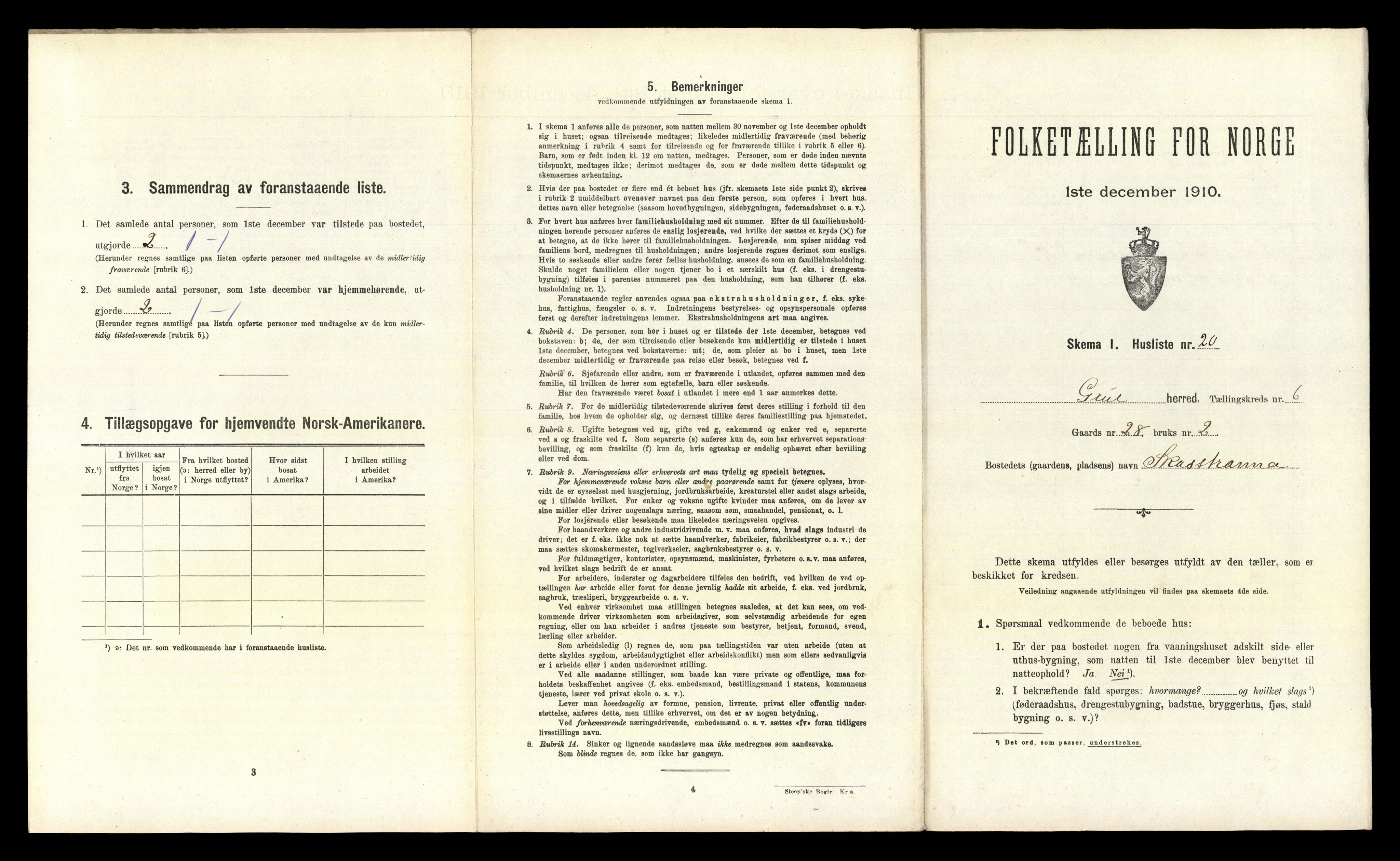 RA, Folketelling 1910 for 0423 Grue herred, 1910, s. 1107