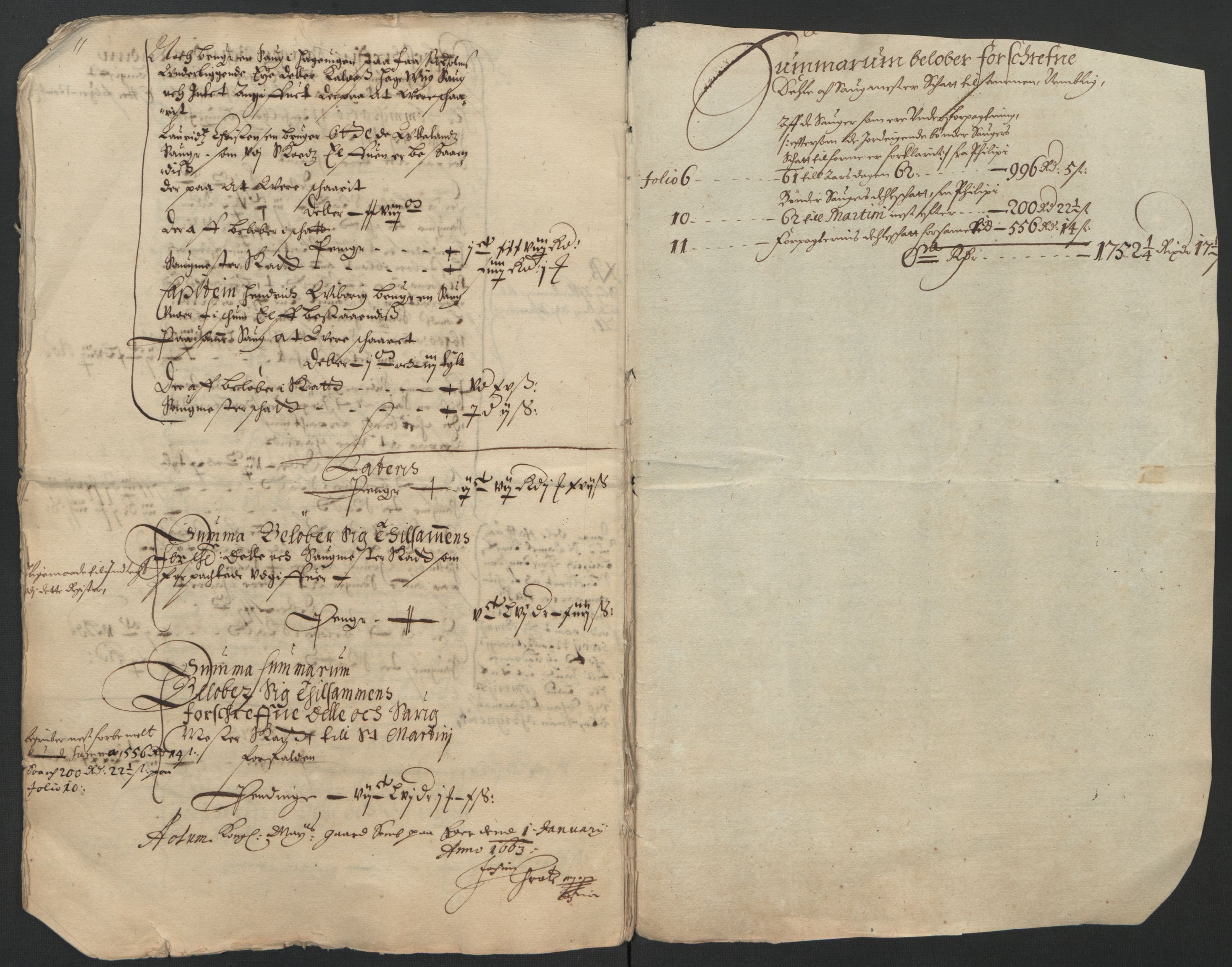 Rentekammeret inntil 1814, Reviderte regnskaper, Lensregnskaper, AV/RA-EA-5023/R/Rb/Rbm/L0010: Eiker len, 1660-1663