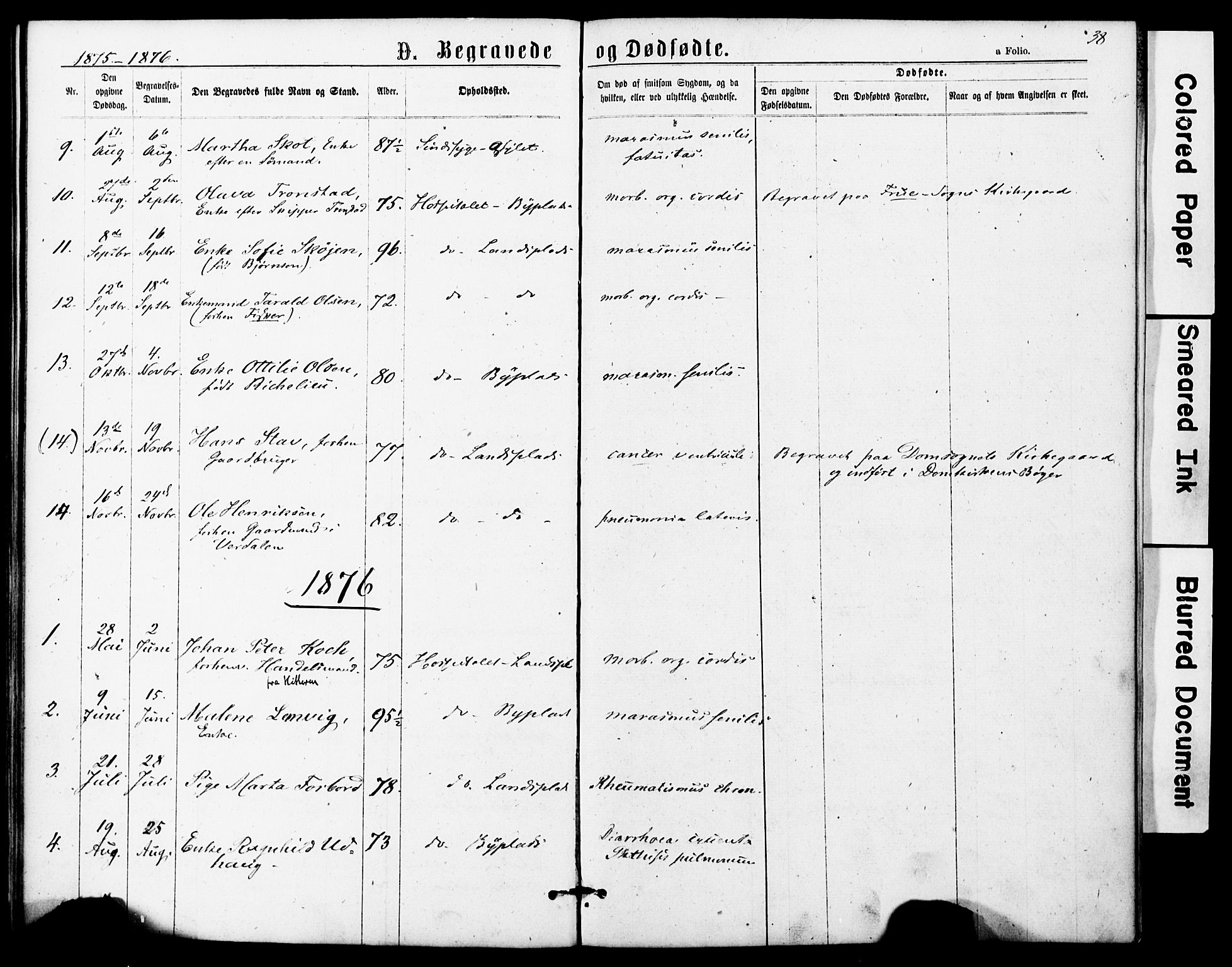 Ministerialprotokoller, klokkerbøker og fødselsregistre - Sør-Trøndelag, SAT/A-1456/623/L0469: Ministerialbok nr. 623A03, 1868-1883, s. 38