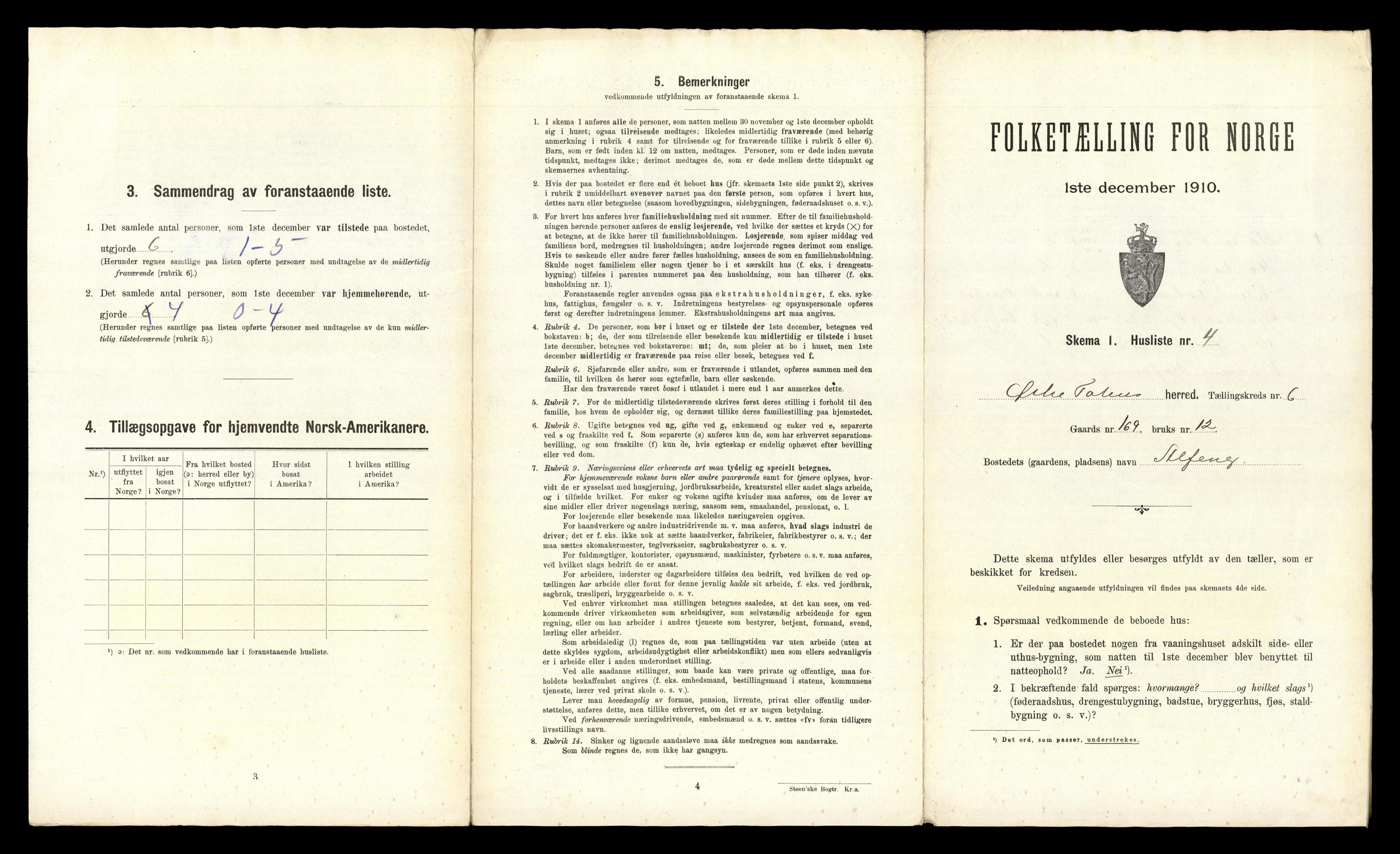 RA, Folketelling 1910 for 0528 Østre Toten herred, 1910, s. 1705