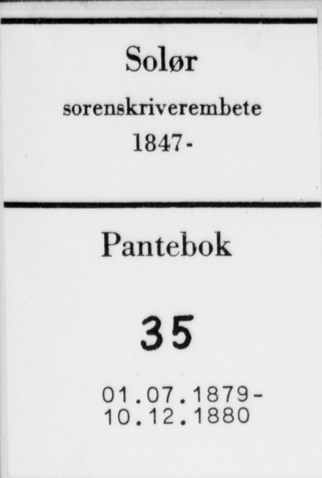 Solør tingrett, SAH/TING-008/H/Hb/Hba/L0035: Pantebok nr. 35, 1879-1880