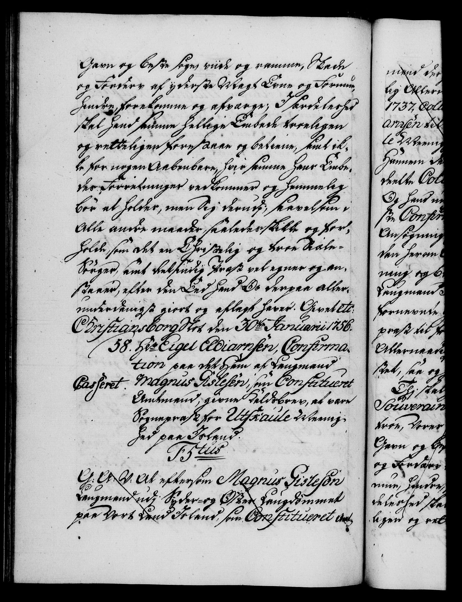 Danske Kanselli 1572-1799, AV/RA-EA-3023/F/Fc/Fca/Fcaa/L0039: Norske registre, 1755-1756, s. 466b