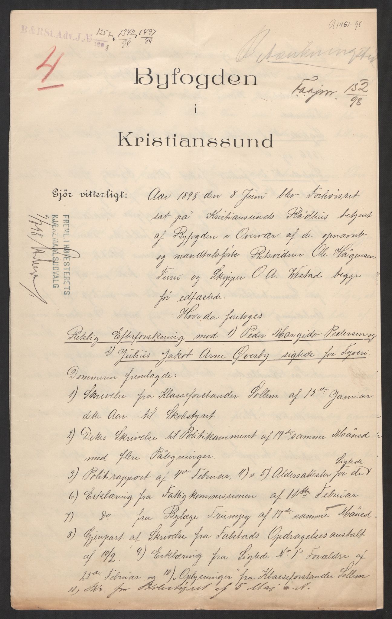 Falstad skolehjem, AV/RA-S-1676/E/Eb/L0001: Elevmapper løpenr. 10-41, 1895-1905, s. 552