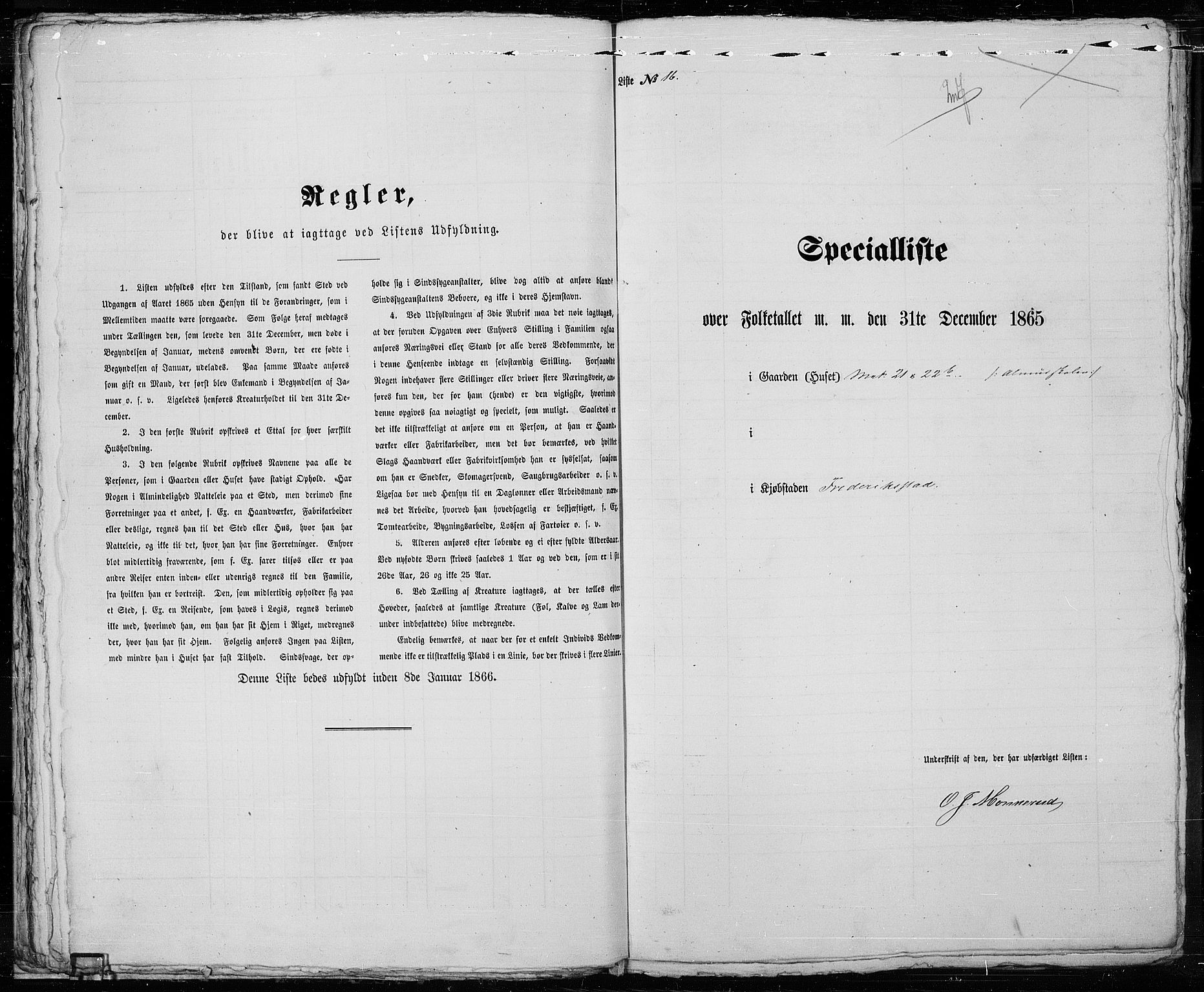 RA, Folketelling 1865 for 0103B Fredrikstad prestegjeld, Fredrikstad kjøpstad, 1865, s. 44