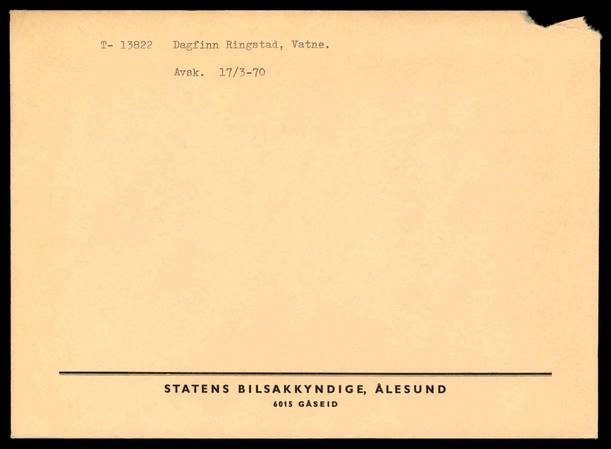 Møre og Romsdal vegkontor - Ålesund trafikkstasjon, AV/SAT-A-4099/F/Fe/L0041: Registreringskort for kjøretøy T 13710 - T 13905, 1927-1998, s. 1993