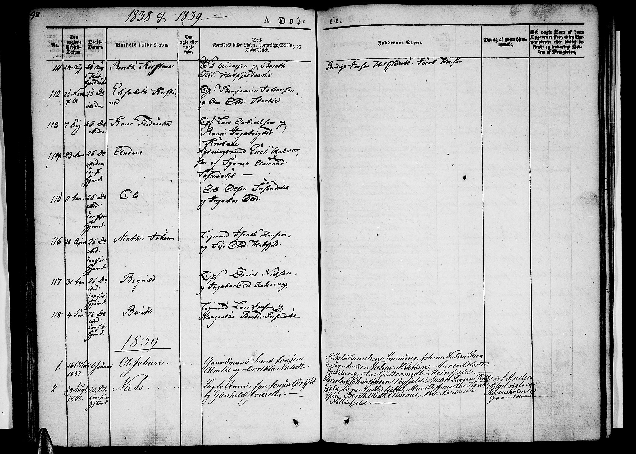 Ministerialprotokoller, klokkerbøker og fødselsregistre - Nordland, SAT/A-1459/820/L0289: Ministerialbok nr. 820A10, 1826-1845, s. 98