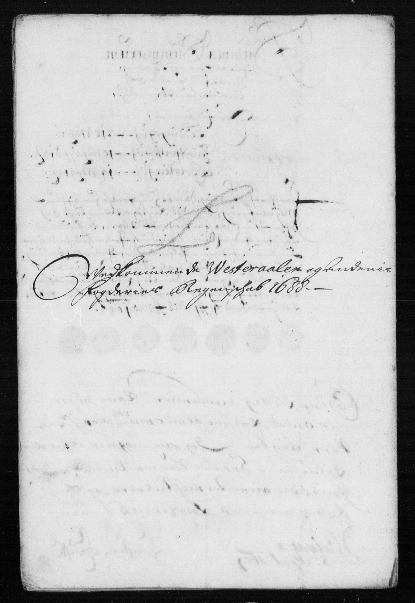 Rentekammeret inntil 1814, Reviderte regnskaper, Stiftamtstueregnskaper, Trondheim stiftamt og Nordland amt, AV/RA-EA-6044/R/Rh/L0012: Nordland amt, 1688