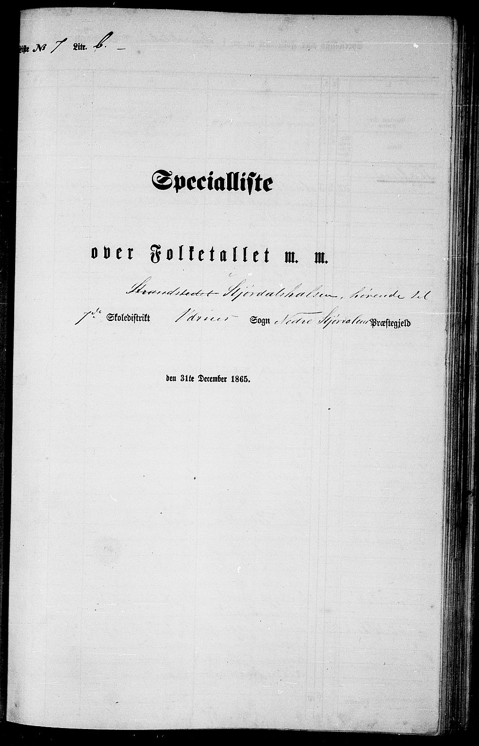RA, Folketelling 1865 for 1714P Nedre Stjørdal prestegjeld, 1865, s. 138