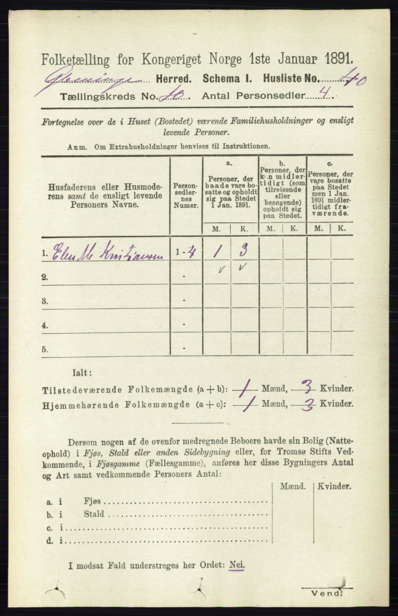 RA, Folketelling 1891 for 0132 Glemmen herred, 1891, s. 9940