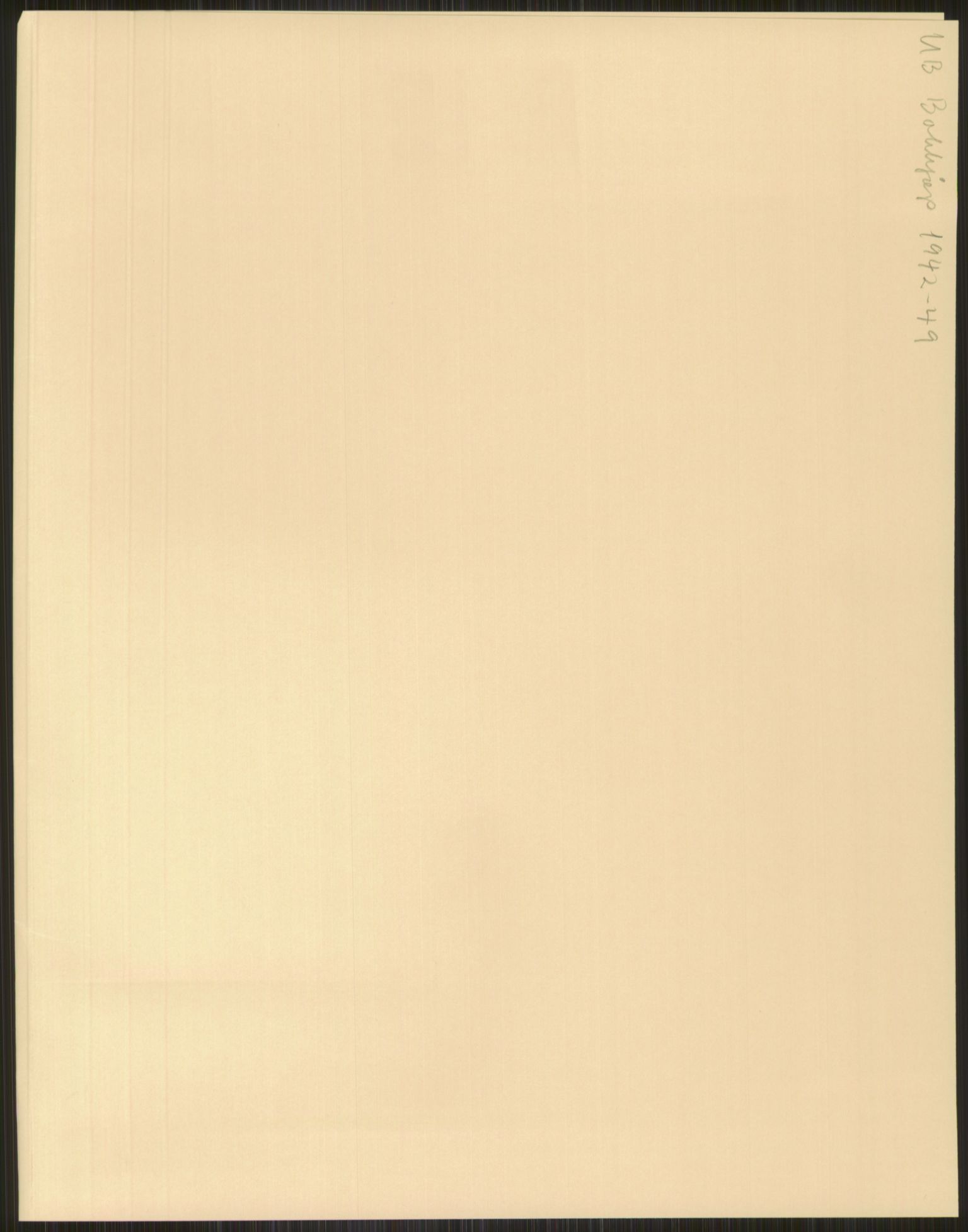 Universitetsbiblioteket i Oslo, RA/S-4102/E/Ea/L0001: --, 1918-1956, s. 1