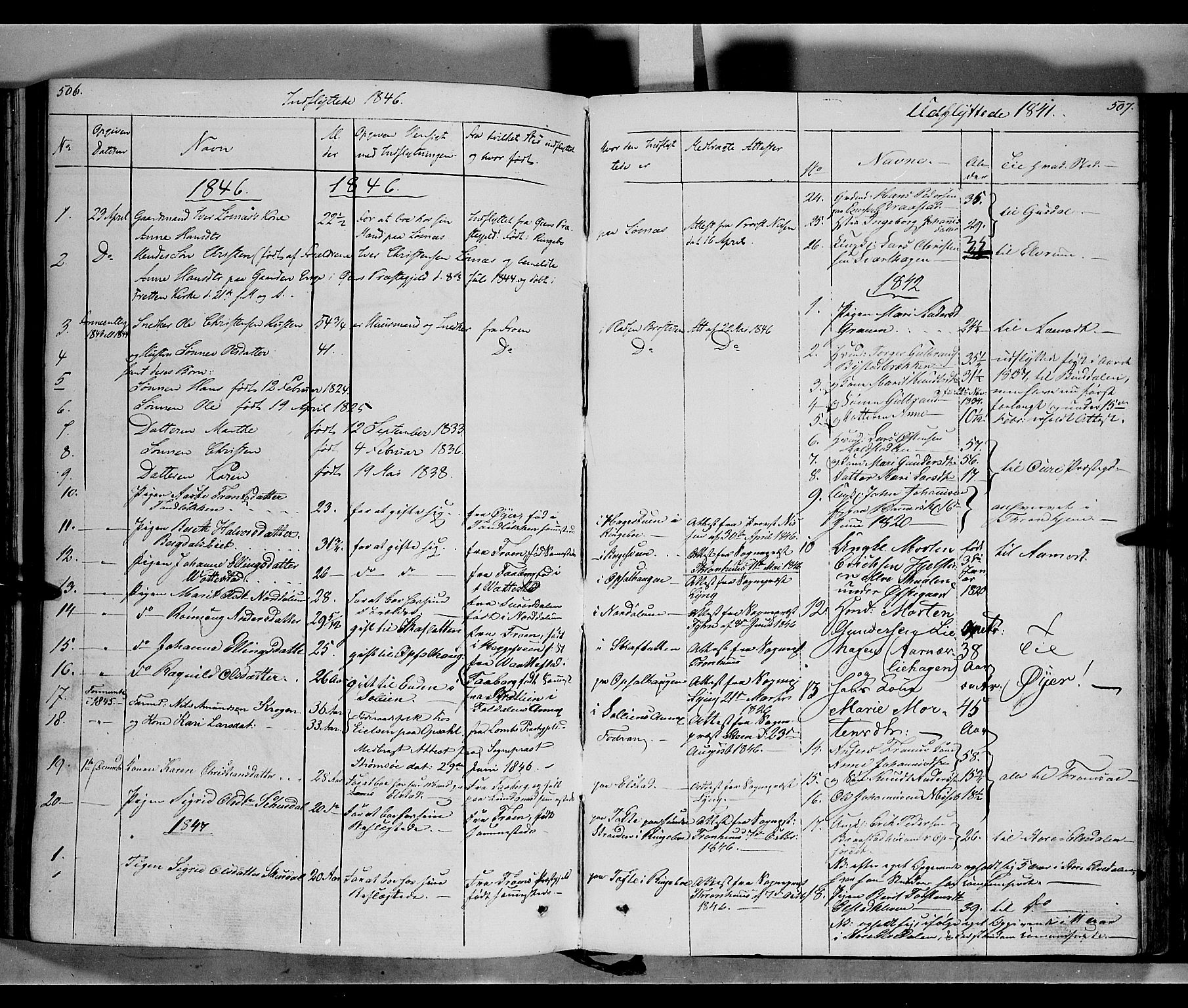 Ringebu prestekontor, AV/SAH-PREST-082/H/Ha/Haa/L0005: Ministerialbok nr. 5, 1839-1848, s. 506-507