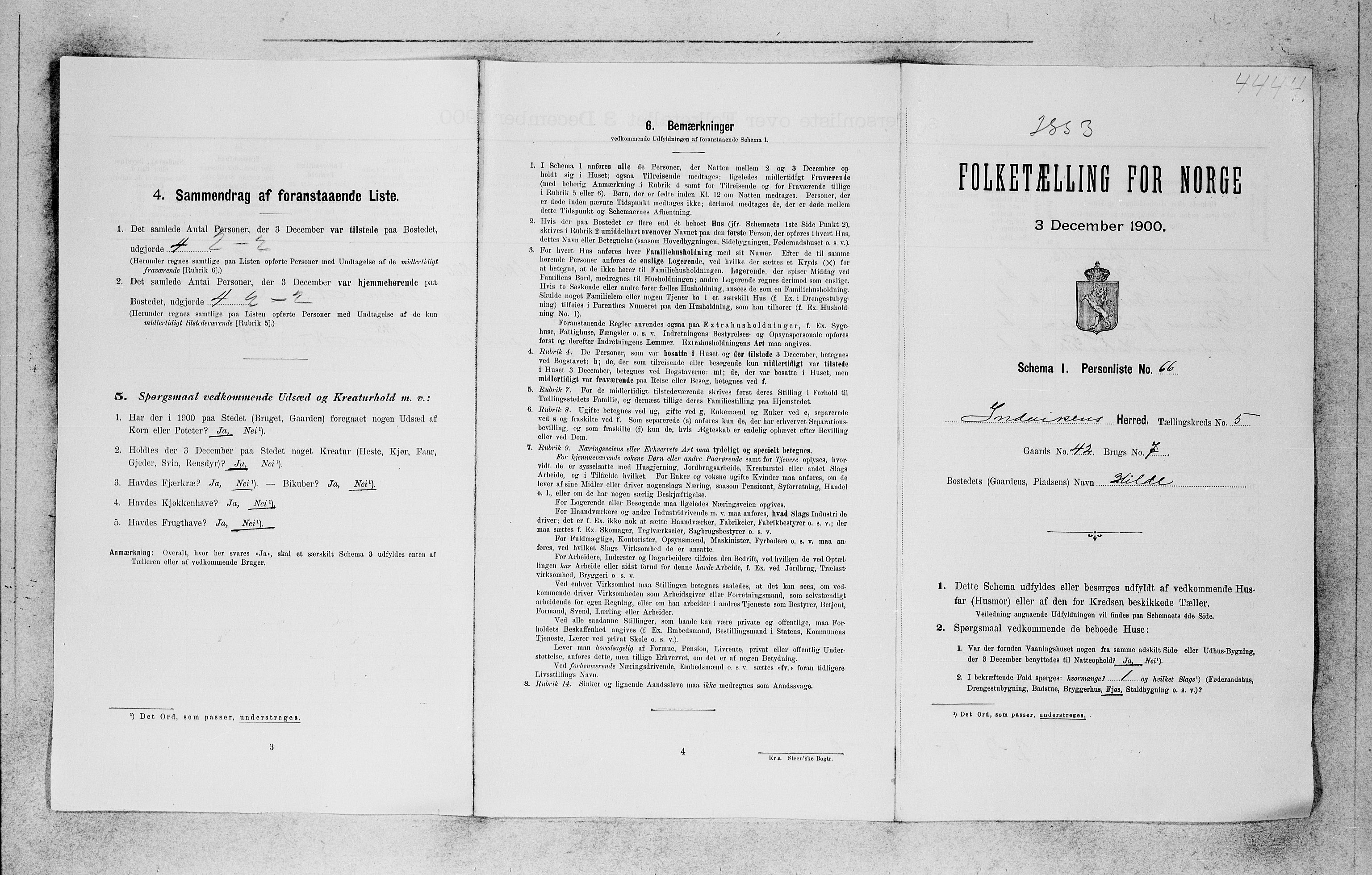 SAB, Folketelling 1900 for 1447 Innvik herred, 1900, s. 50