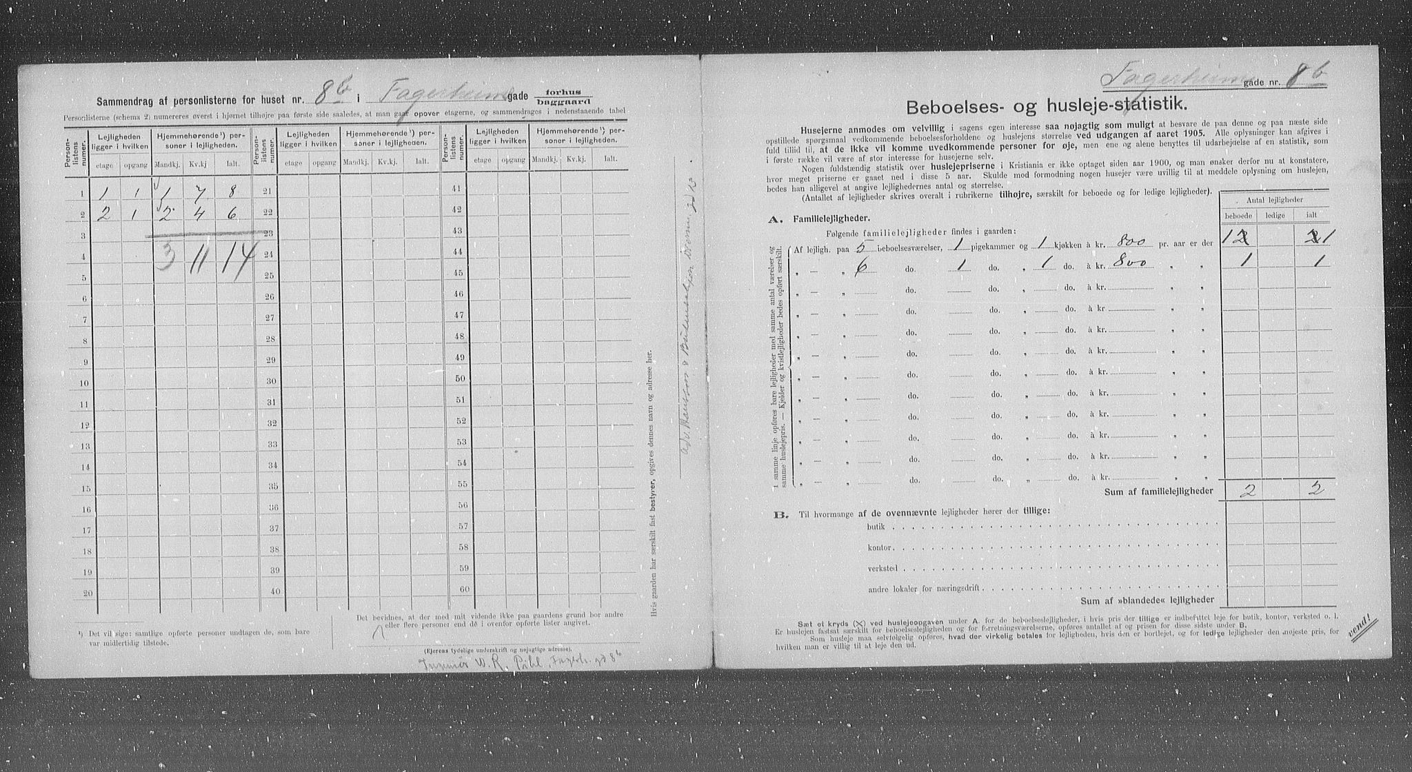 OBA, Kommunal folketelling 31.12.1905 for Kristiania kjøpstad, 1905, s. 11953