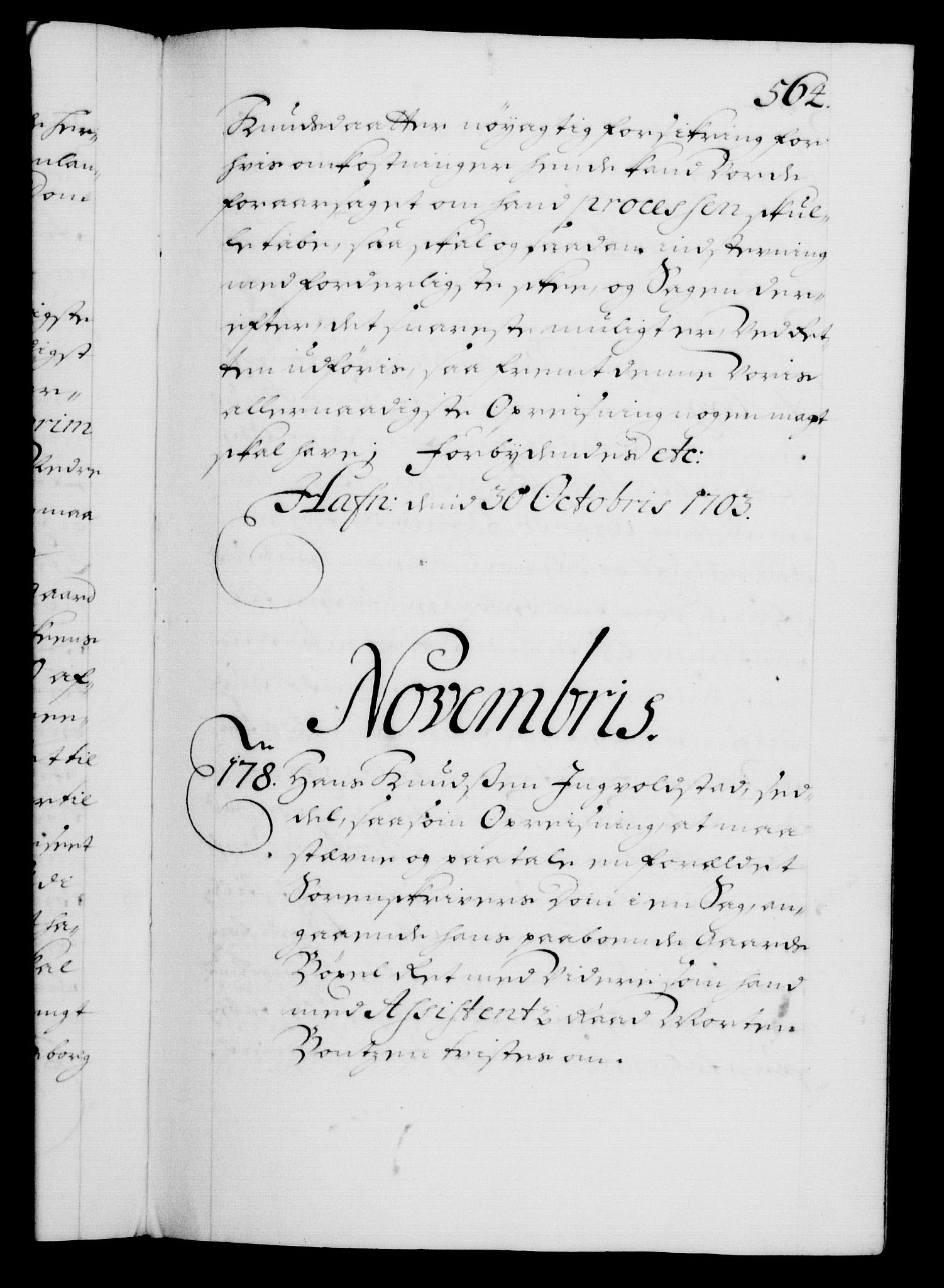 Danske Kanselli 1572-1799, RA/EA-3023/F/Fc/Fca/Fcaa/L0018: Norske registre, 1699-1703, s. 564a