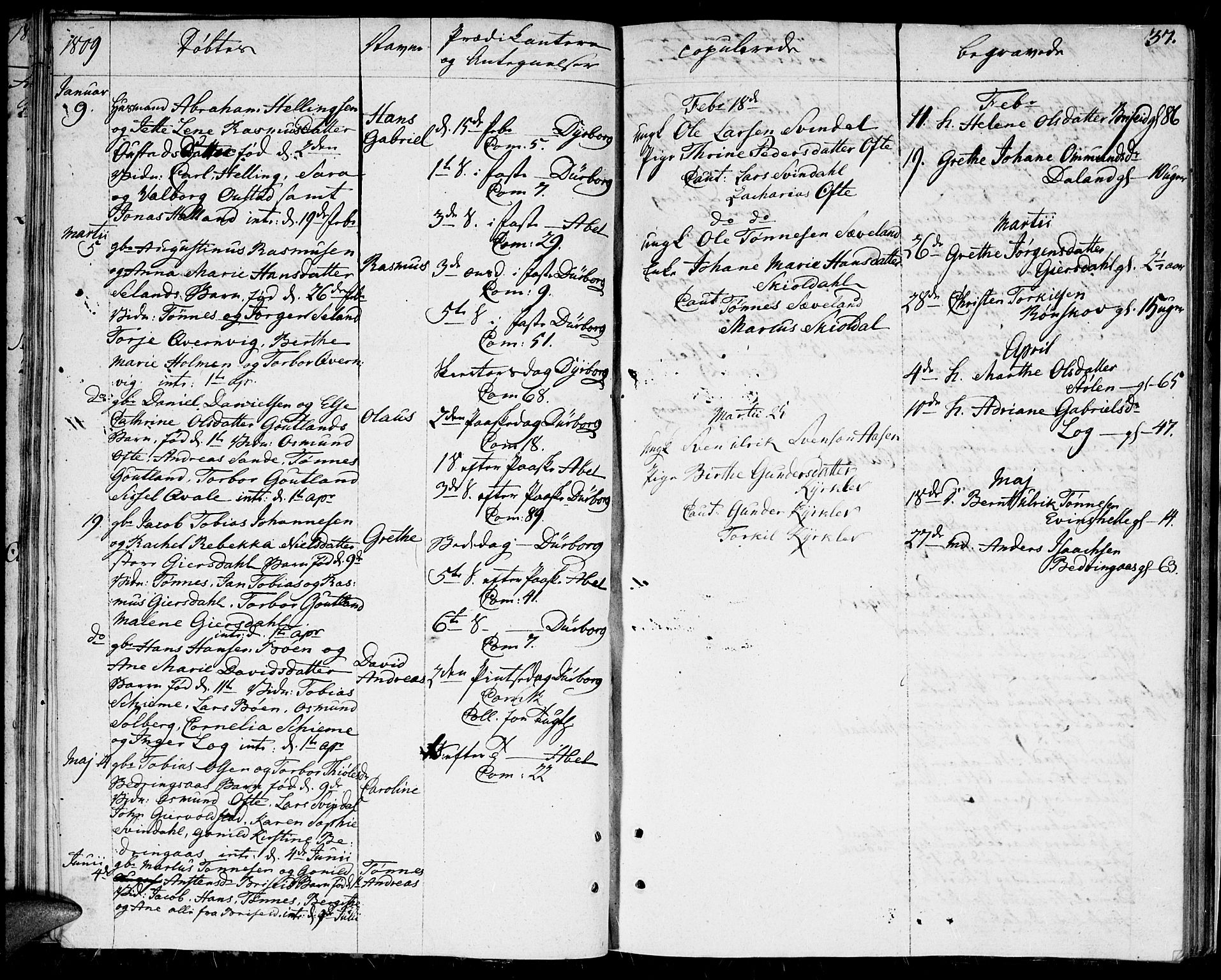 Herad sokneprestkontor, AV/SAK-1111-0018/F/Fa/Faa/L0002: Ministerialbok nr. A 2, 1800-1815, s. 37