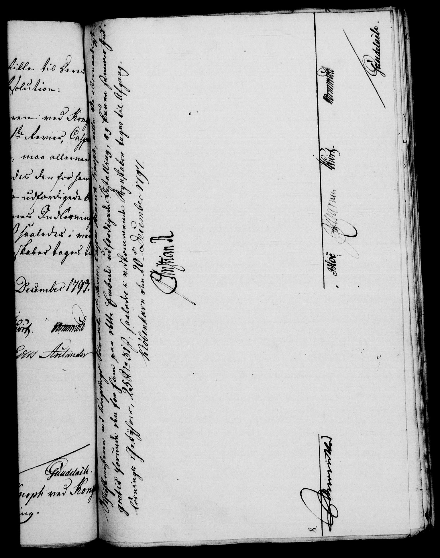 Rentekammeret, Renteskriverkontorene, AV/RA-EA-3115/M/Mf/Mfb/L0003: Relasjons- og resolusjonsprotokoll med register (merket RK 54.9), 1796-1798