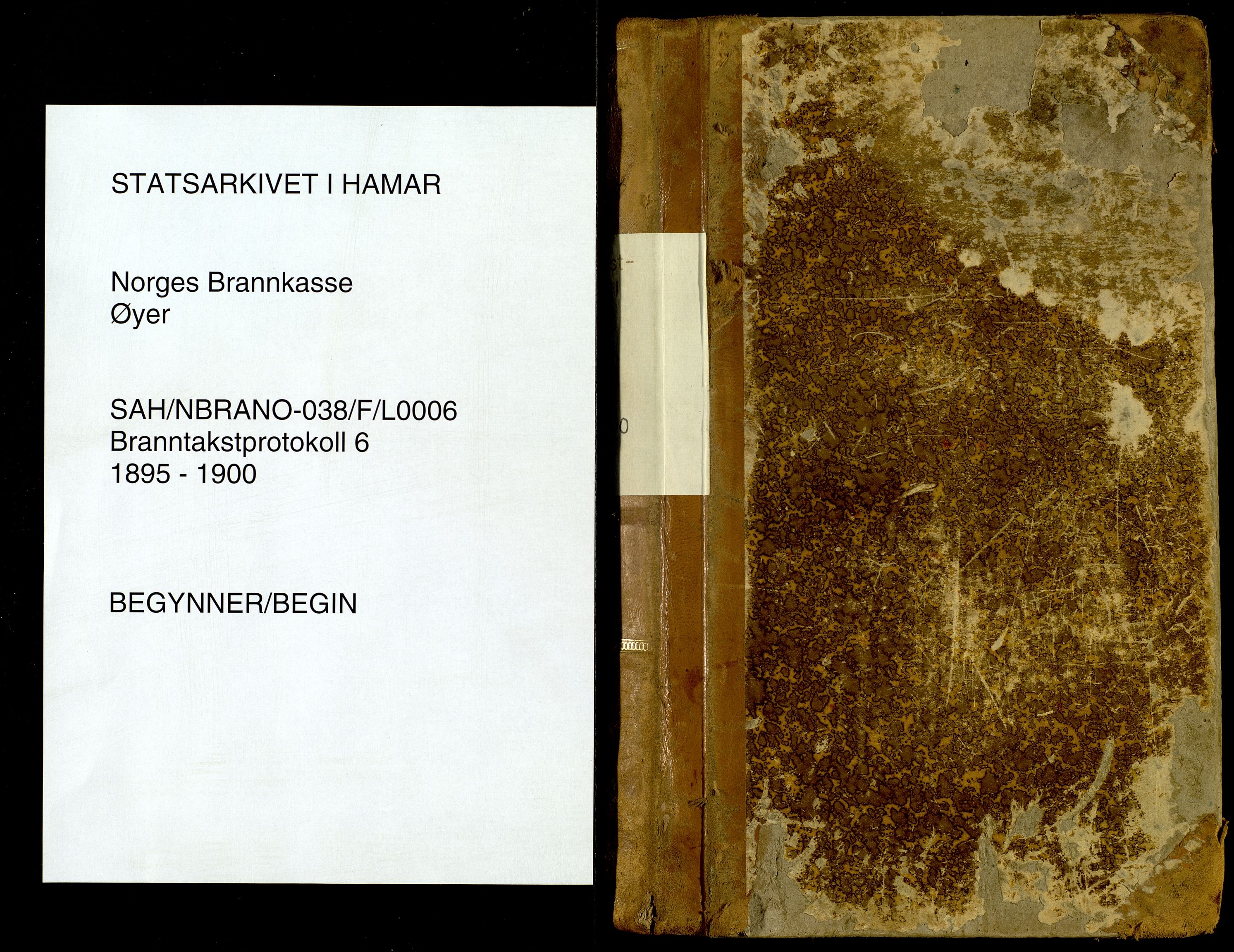 Norges Brannkasse, Øyer, SAH/NBRANO-038/F/L0006: Branntakstprotokoll, 1895-1900