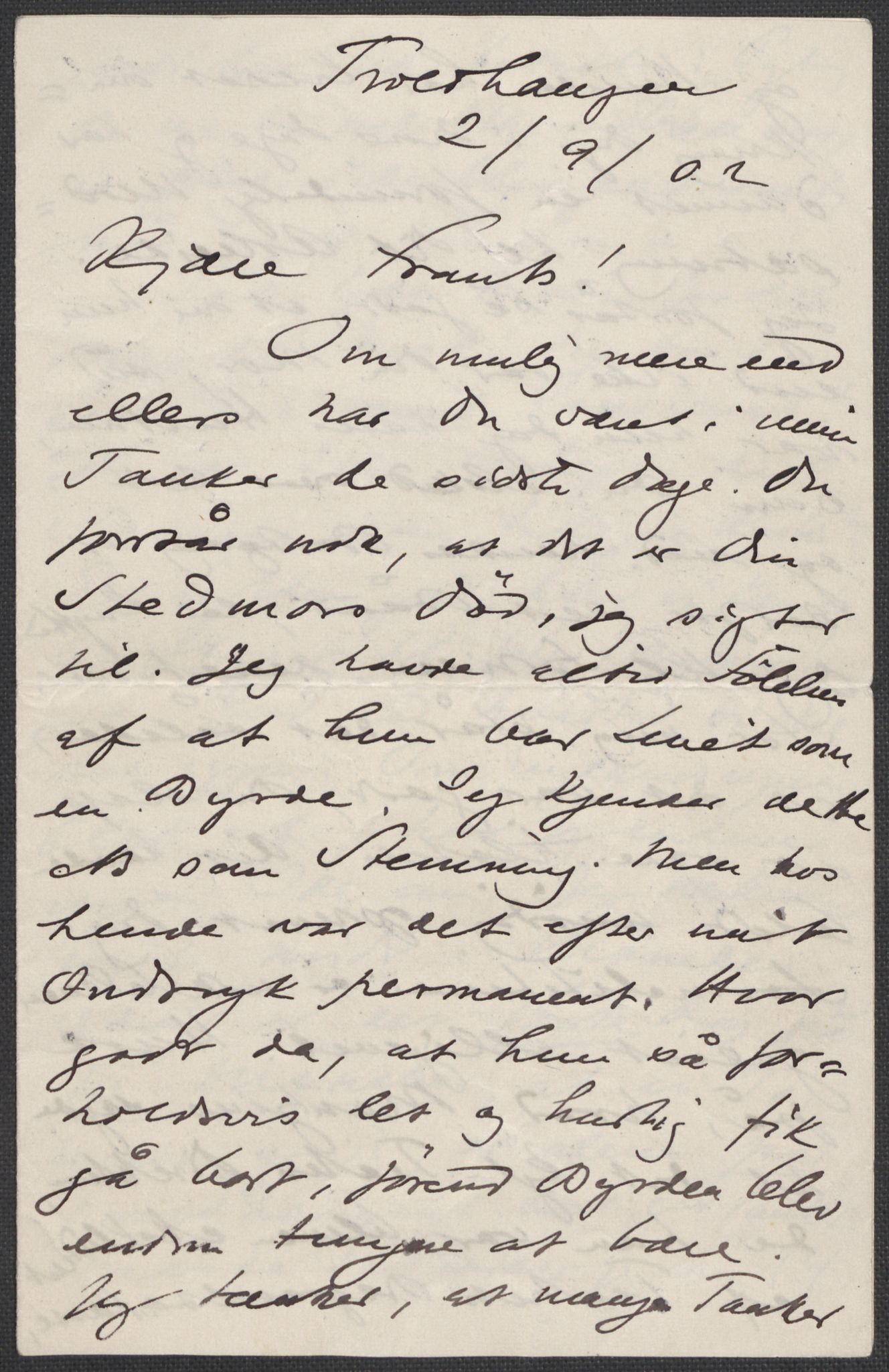 Beyer, Frants, RA/PA-0132/F/L0001: Brev fra Edvard Grieg til Frantz Beyer og "En del optegnelser som kan tjene til kommentar til brevene" av Marie Beyer, 1872-1907, s. 666