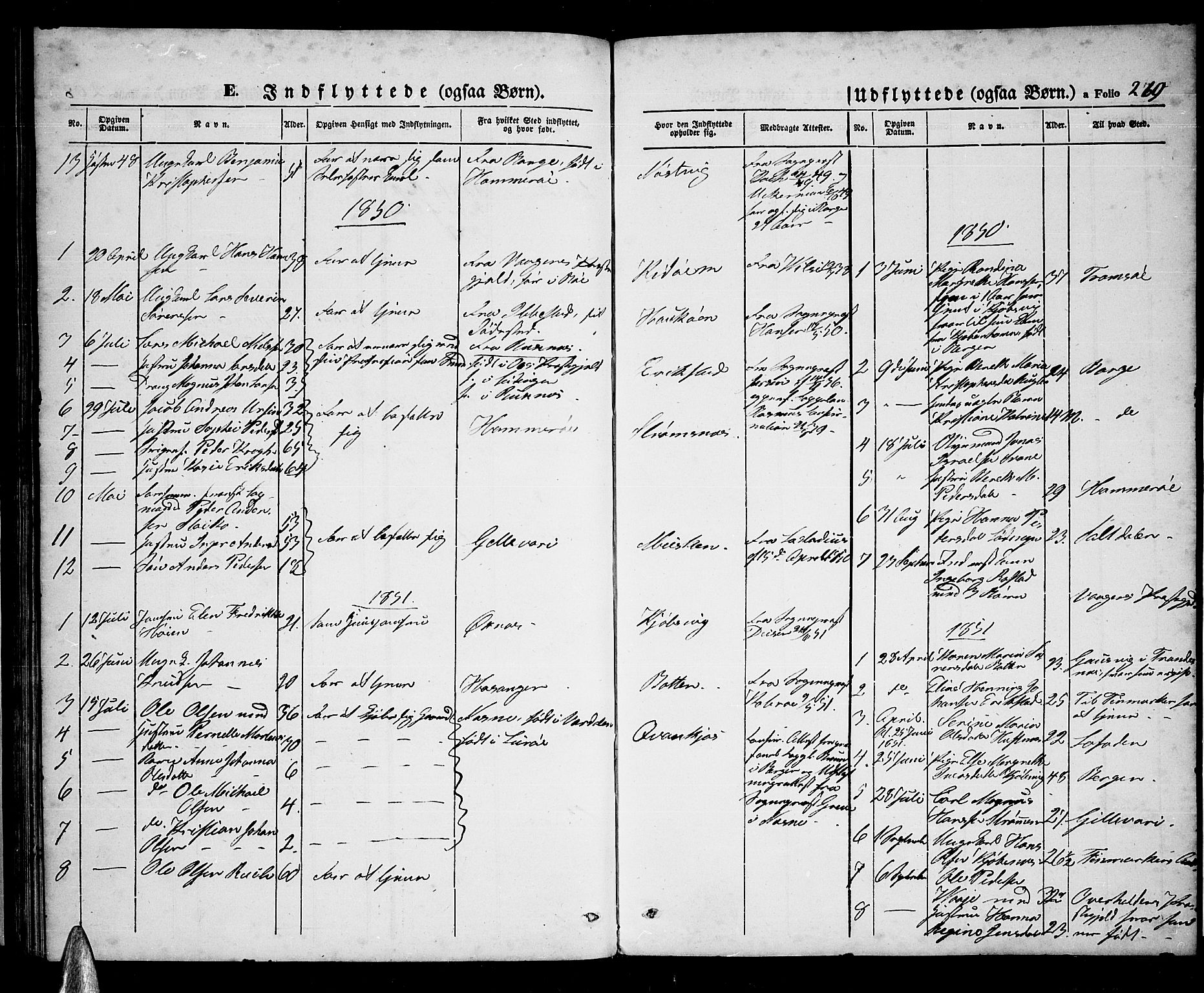 Ministerialprotokoller, klokkerbøker og fødselsregistre - Nordland, SAT/A-1459/872/L1045: Klokkerbok nr. 872C01, 1840-1851, s. 269