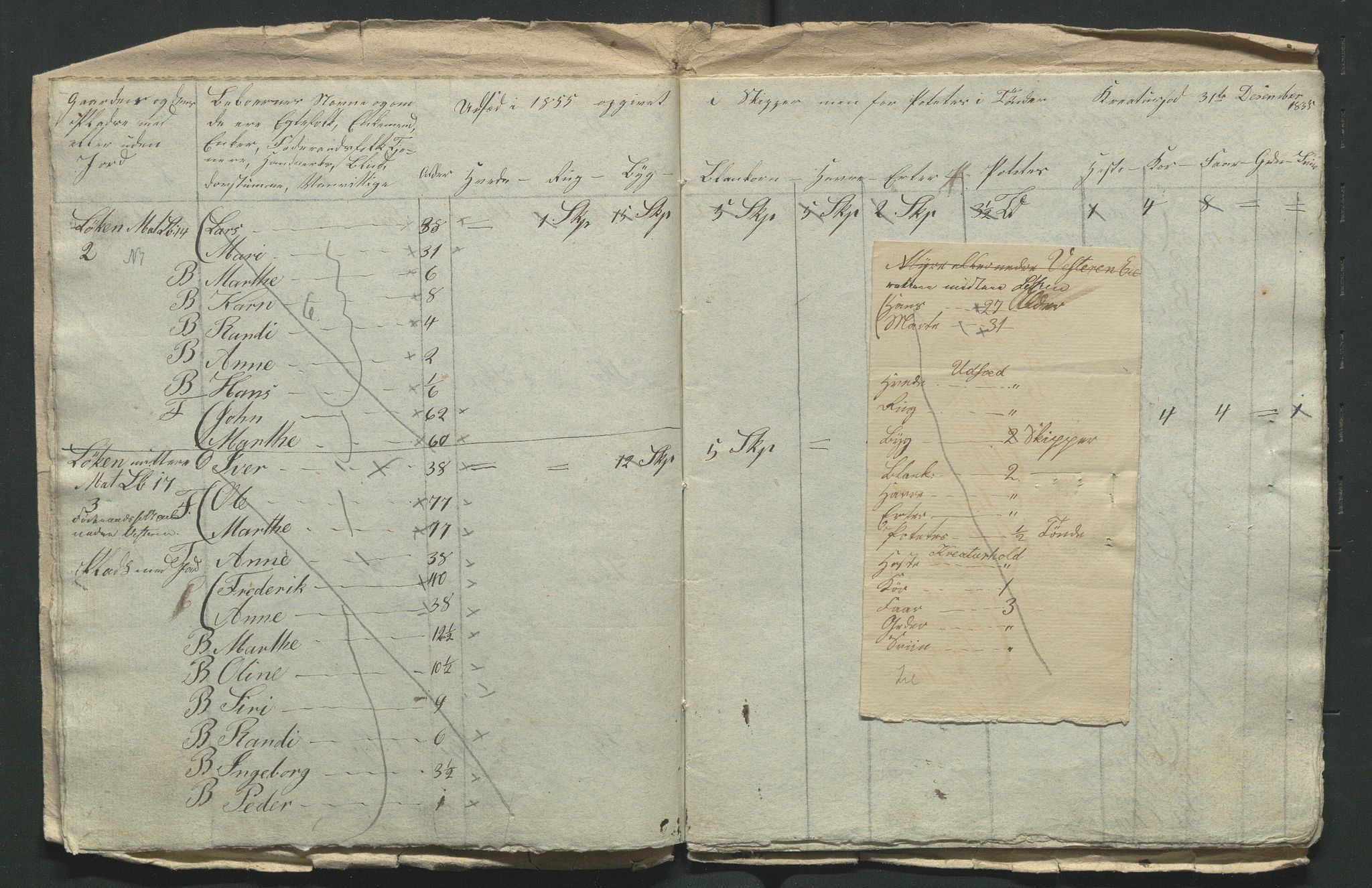 SAH, Lokaliasamlingen for Hedmark og Oppland fylker m.v.: Folketellingen 1855 for Jevnaker prestegjeld, 1855, s. 111