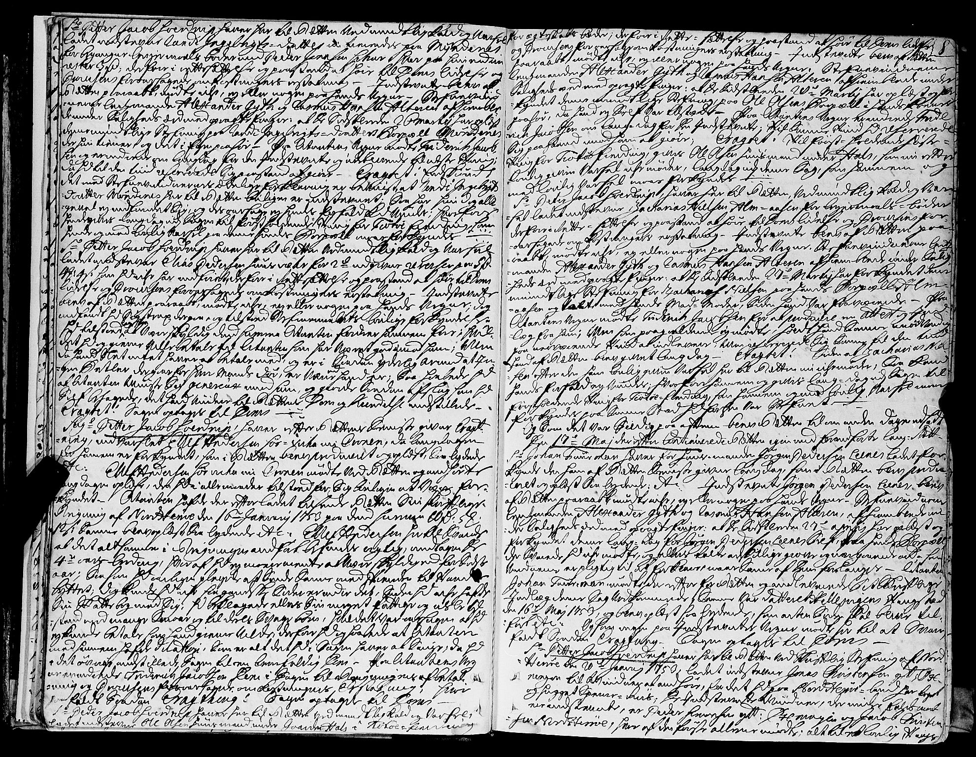Helgeland sorenskriveri, AV/SAT-A-0004/1/1A/L0015: Tingbok 15A, 1753-1755, s. 8