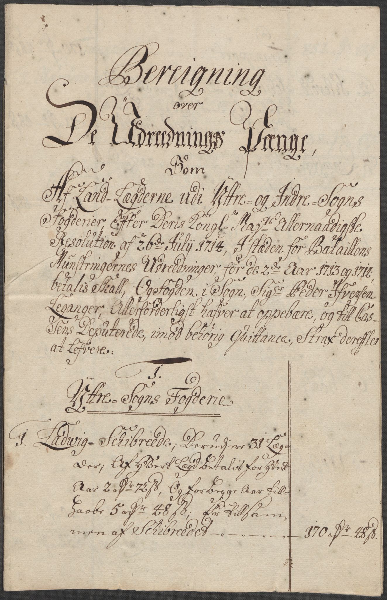 Rentekammeret inntil 1814, Reviderte regnskaper, Fogderegnskap, AV/RA-EA-4092/R52/L3320: Fogderegnskap Sogn, 1715-1716, s. 185