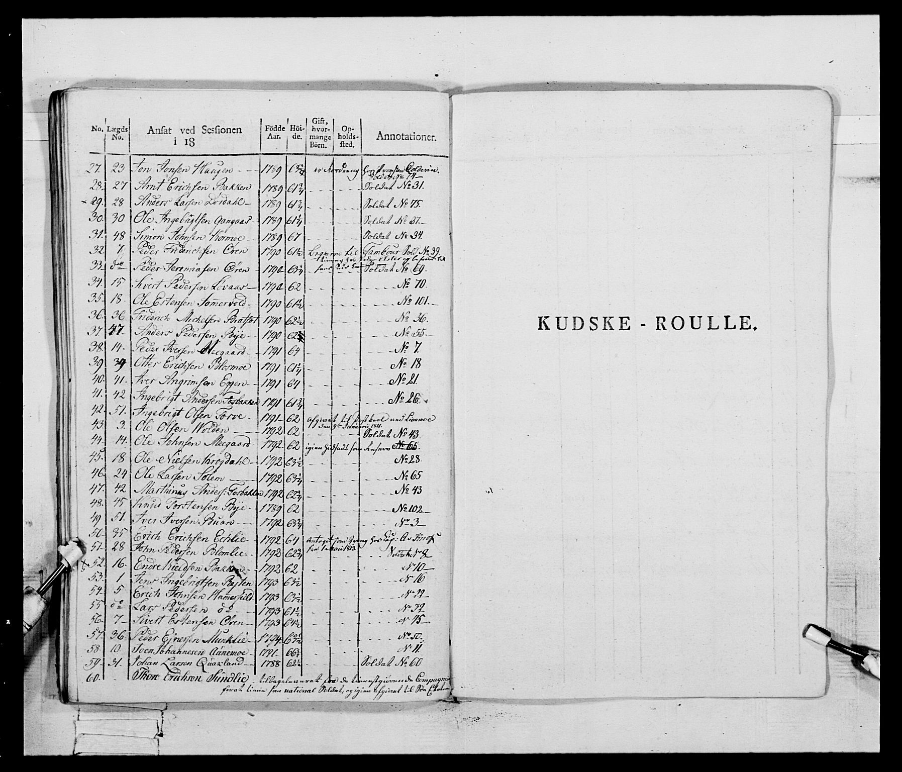 Generalitets- og kommissariatskollegiet, Det kongelige norske kommissariatskollegium, AV/RA-EA-5420/E/Eh/L0083c: 2. Trondheimske nasjonale infanteriregiment, 1810, s. 92