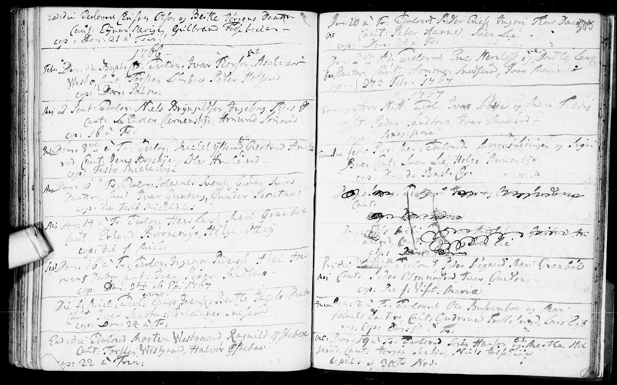 Aremark prestekontor Kirkebøker, AV/SAO-A-10899/F/Fb/L0002: Ministerialbok nr.  II 2, 1745-1795, s. 303
