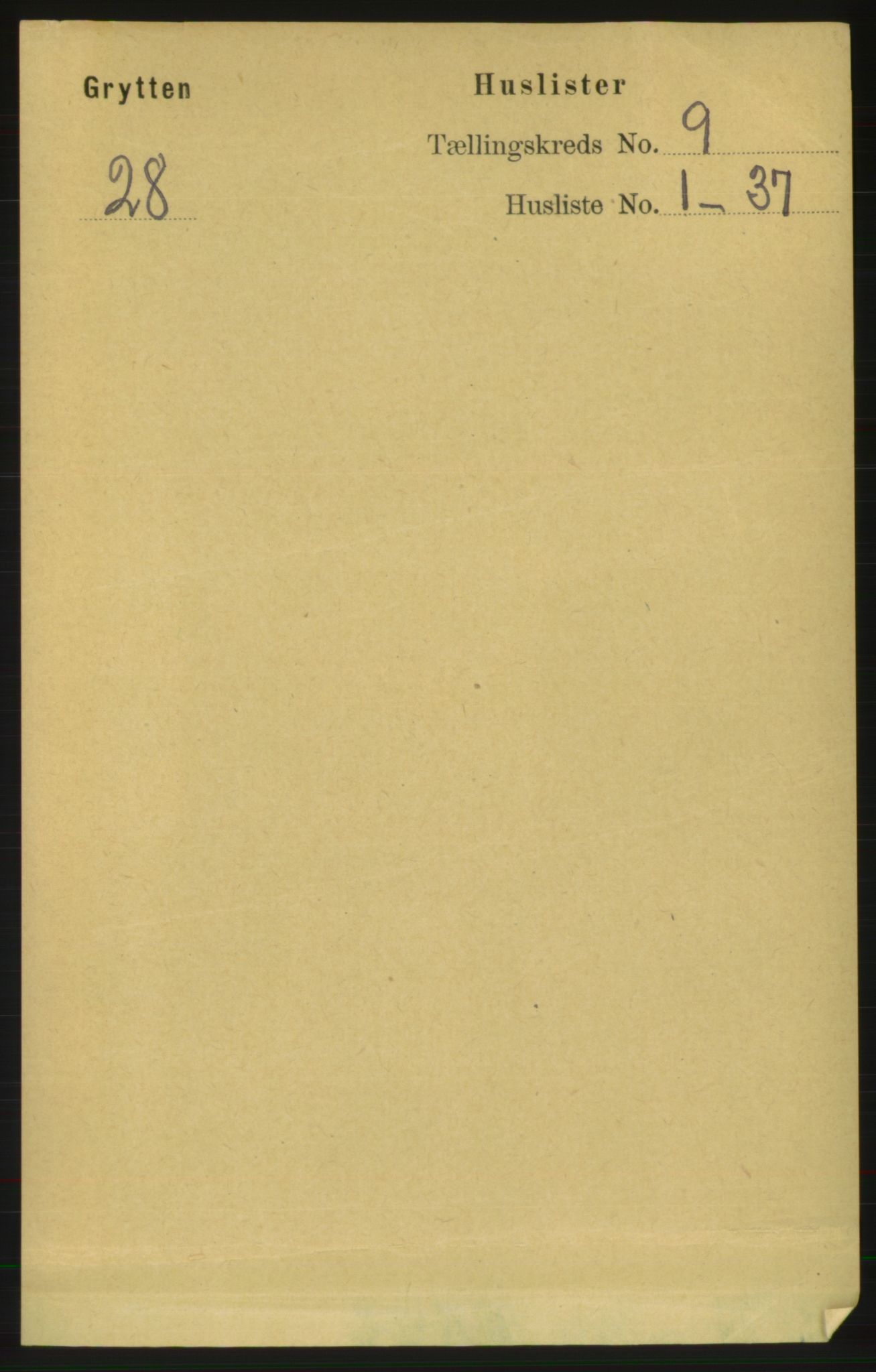 RA, Folketelling 1891 for 1539 Grytten herred, 1891, s. 3322