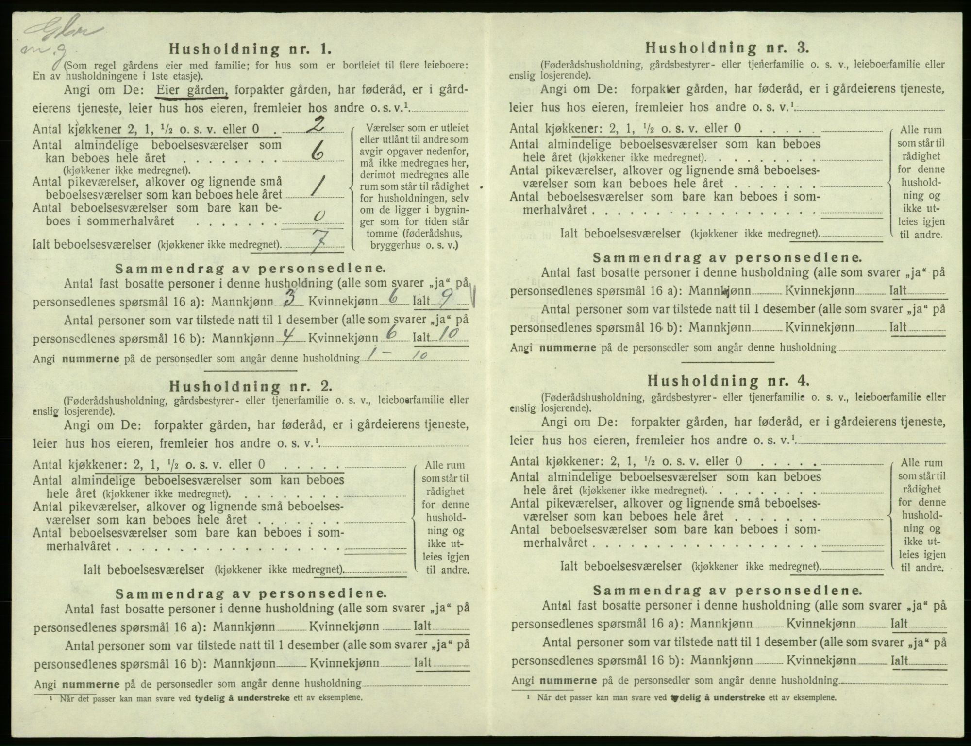 SAB, Folketelling 1920 for 1219 Bømlo herred, 1920, s. 442