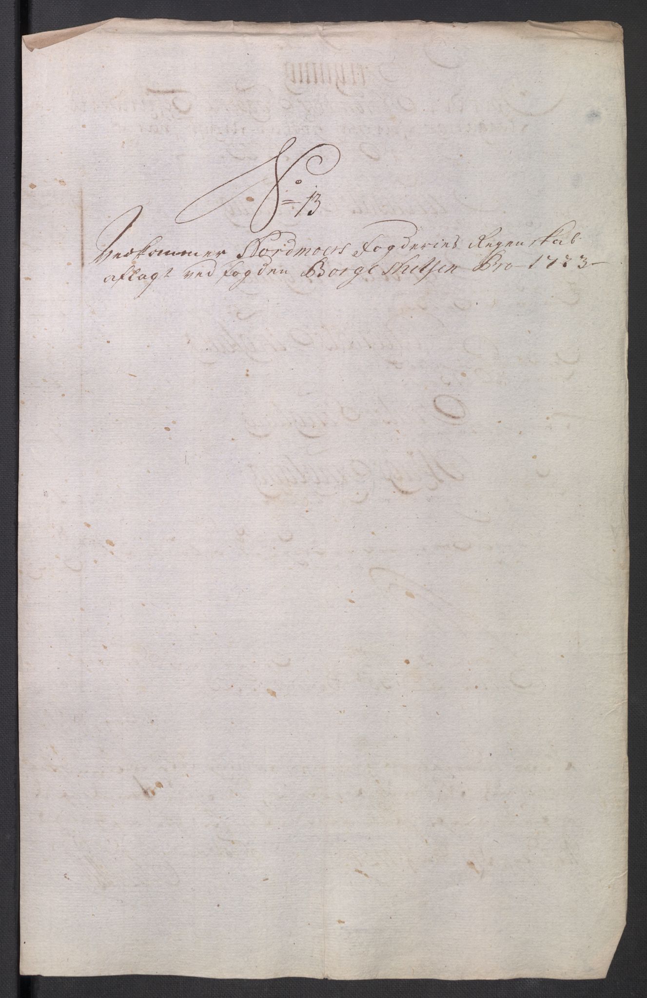 Rentekammeret inntil 1814, Reviderte regnskaper, Fogderegnskap, RA/EA-4092/R56/L3756: Fogderegnskap Nordmøre, 1723, s. 133