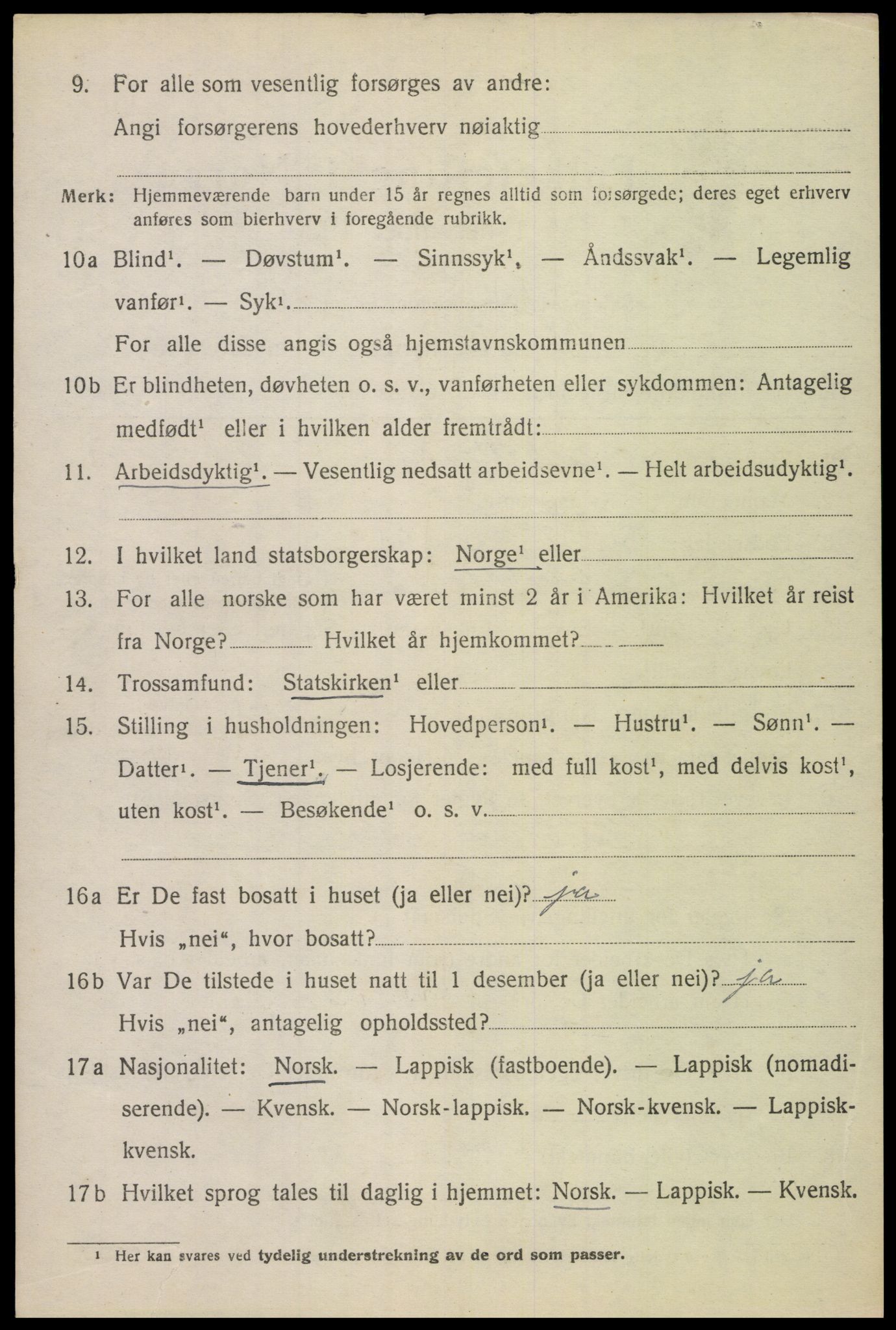 SAT, Folketelling 1920 for 1853 Evenes herred, 1920, s. 5739