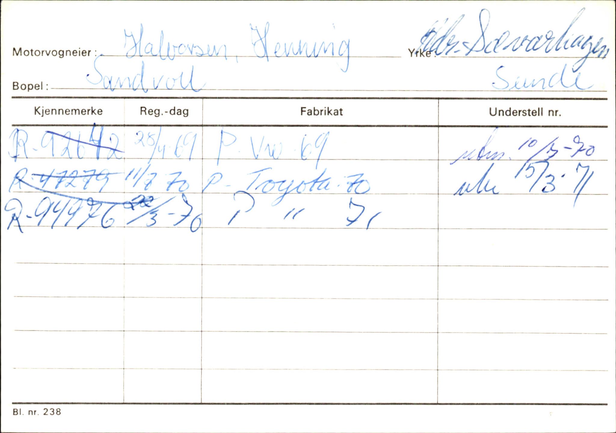 Statens vegvesen, Hordaland vegkontor, AV/SAB-A-5201/2/Ha/L0018: R-eierkort H, 1920-1971, s. 346