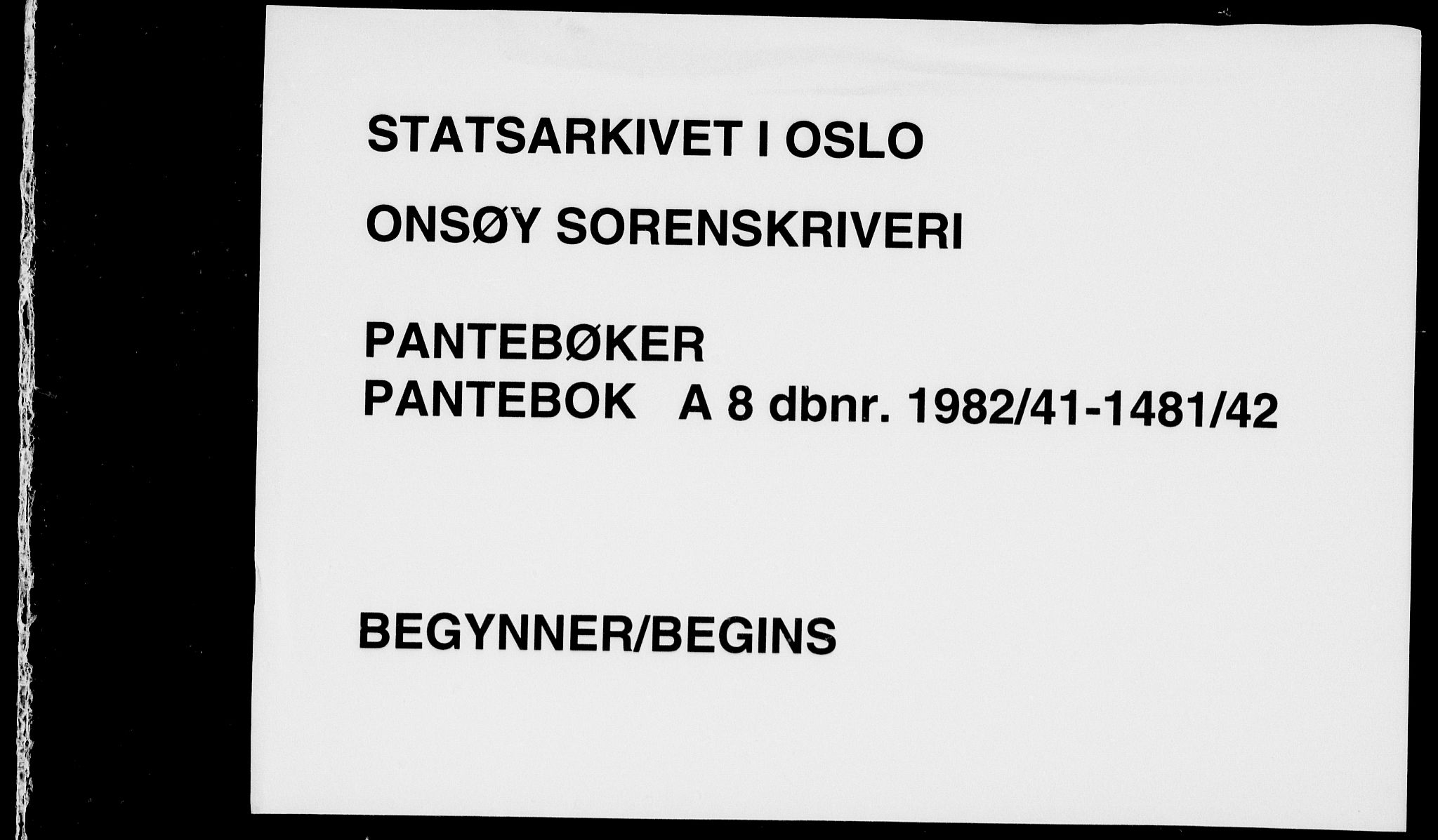 Onsøy sorenskriveri, SAO/A-10474/G/Ga/Gab/L0008: Pantebok nr. II A-8, 1941-1942