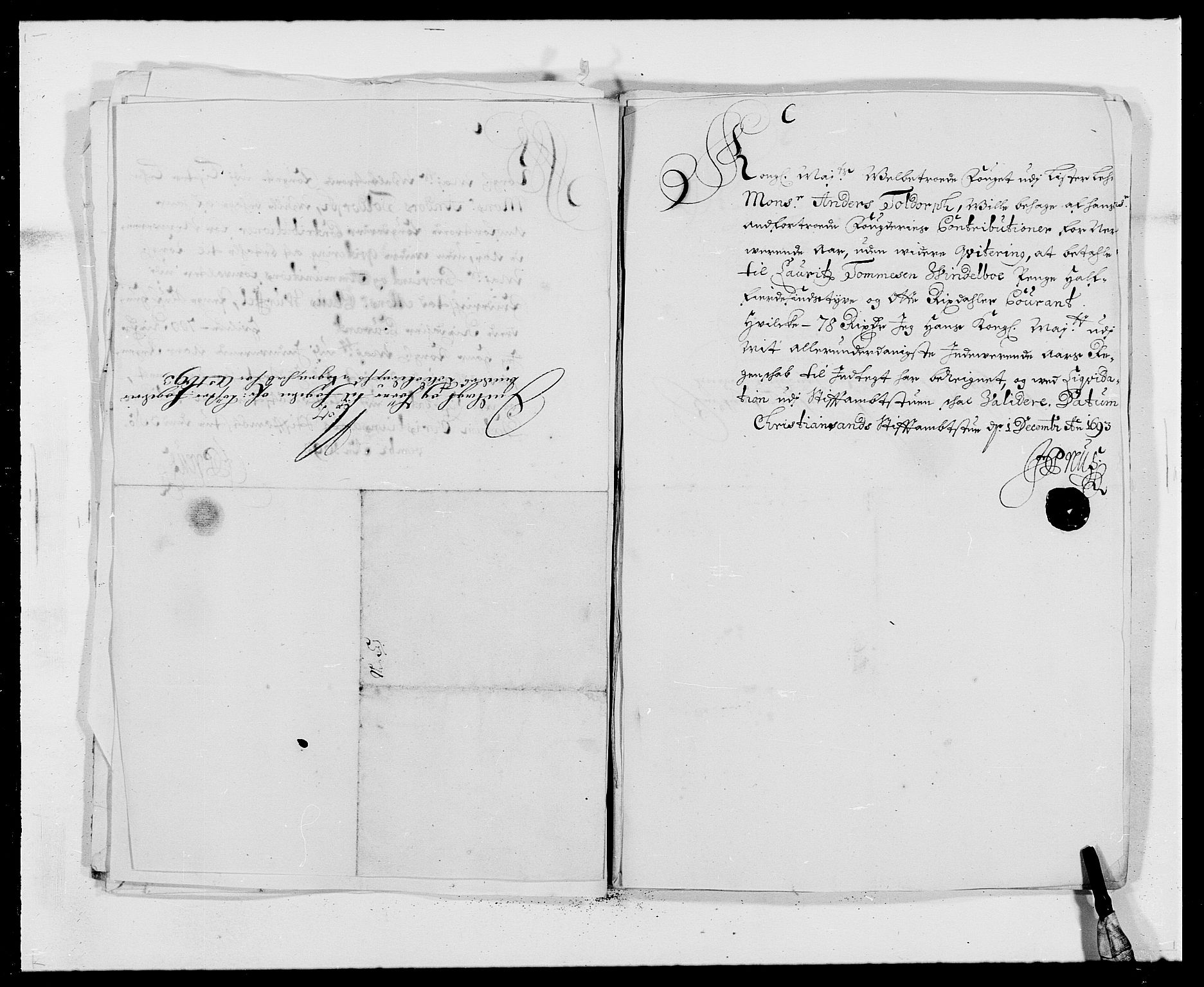 Rentekammeret inntil 1814, Reviderte regnskaper, Fogderegnskap, AV/RA-EA-4092/R41/L2536: Fogderegnskap Lista, 1690-1693, s. 460